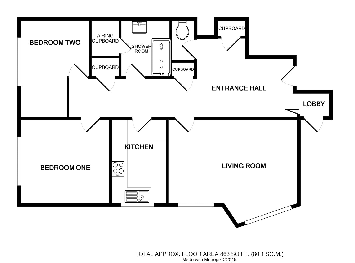 Floorplan for South Terrace, Littlehampton, West Sussex