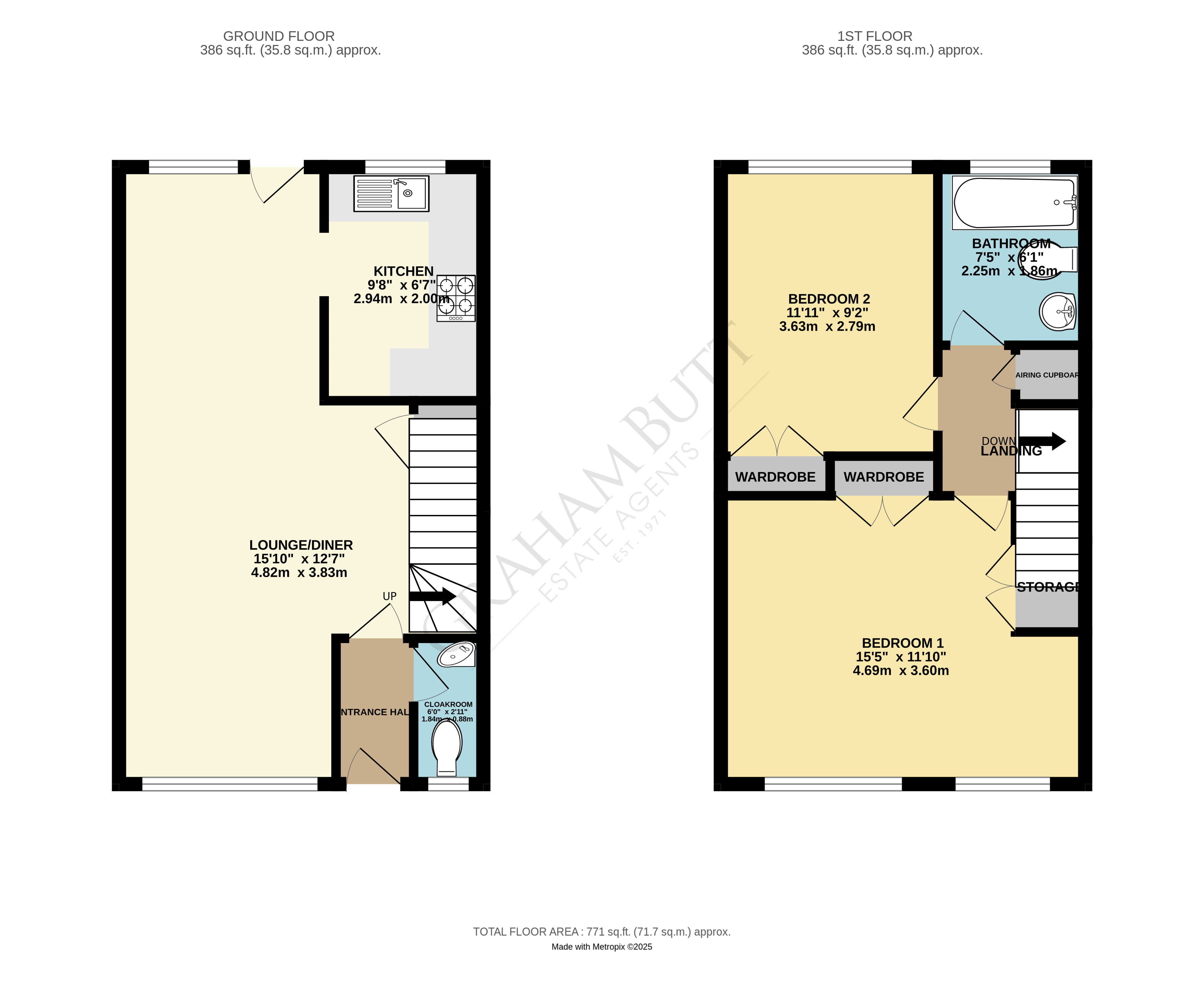 Floorplan for Arundel Garden, Rustington, West Sussex
