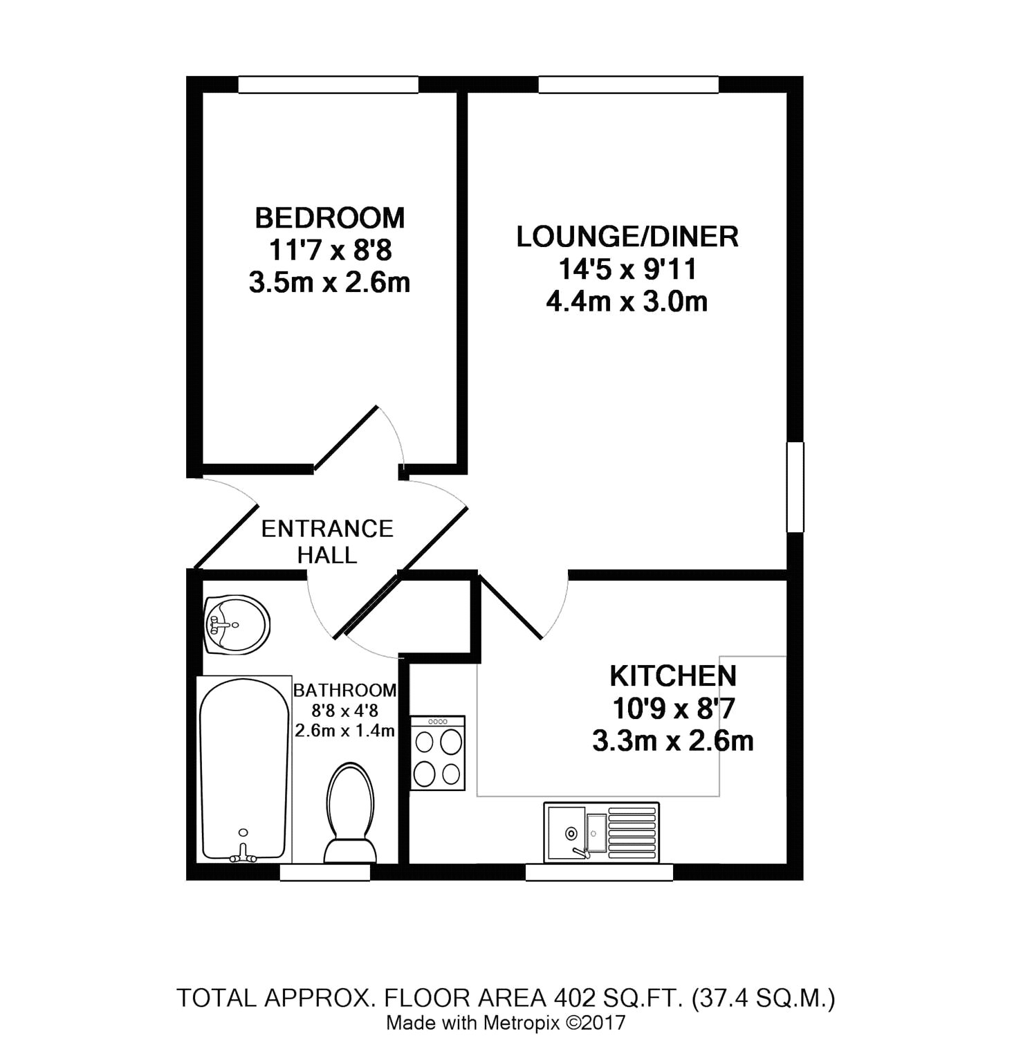 Floorplan for The Saltings, Littlehampton, West Sussex
