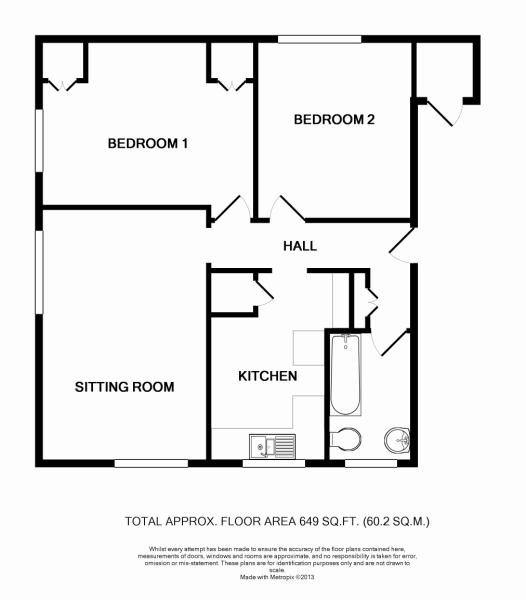 Floorplan for Worthing Road, East Preston, Littlehampton