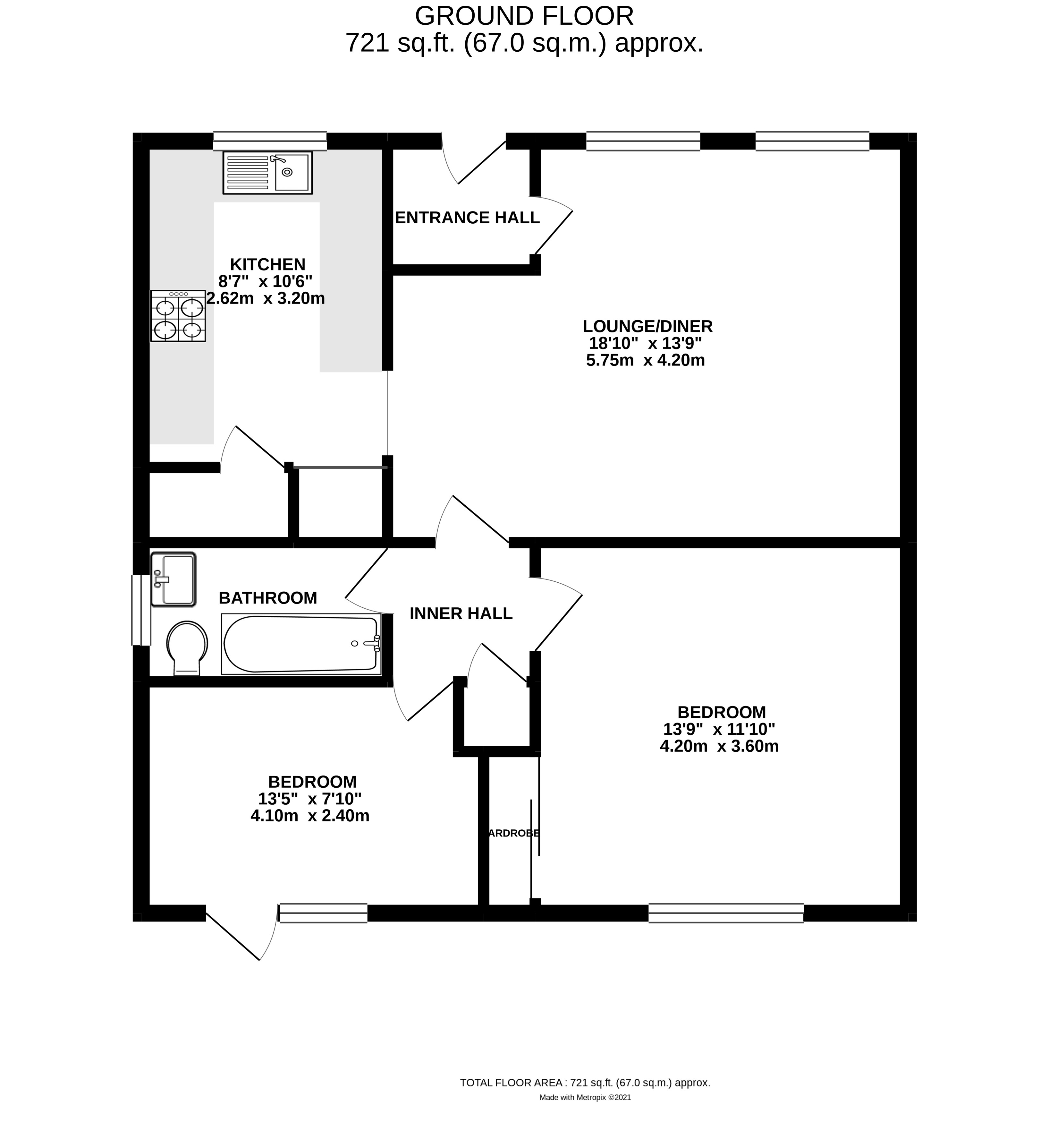 Floorplan for Littlehampton, West Sussex