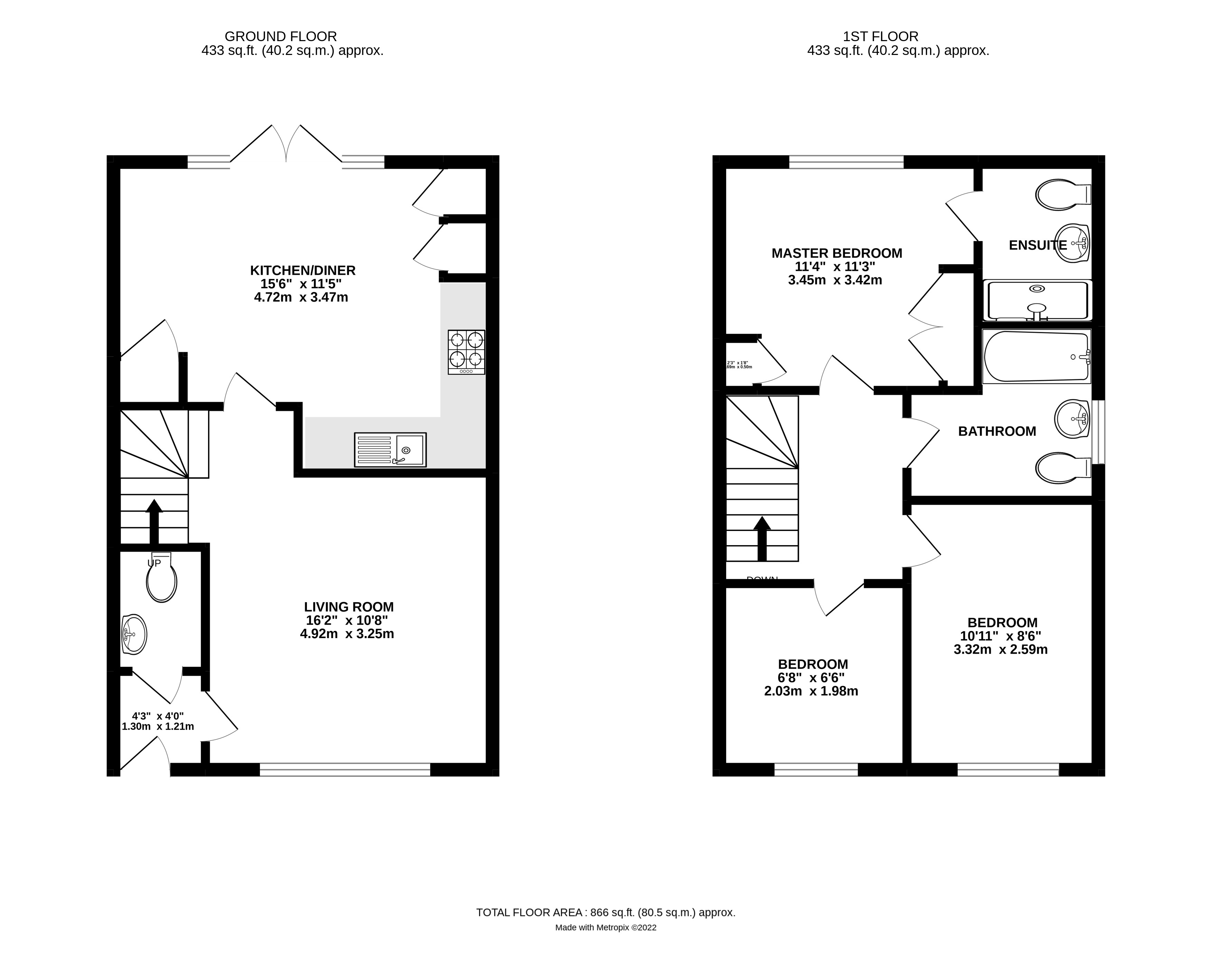 Floorplan for Littlehampton, West Sussex