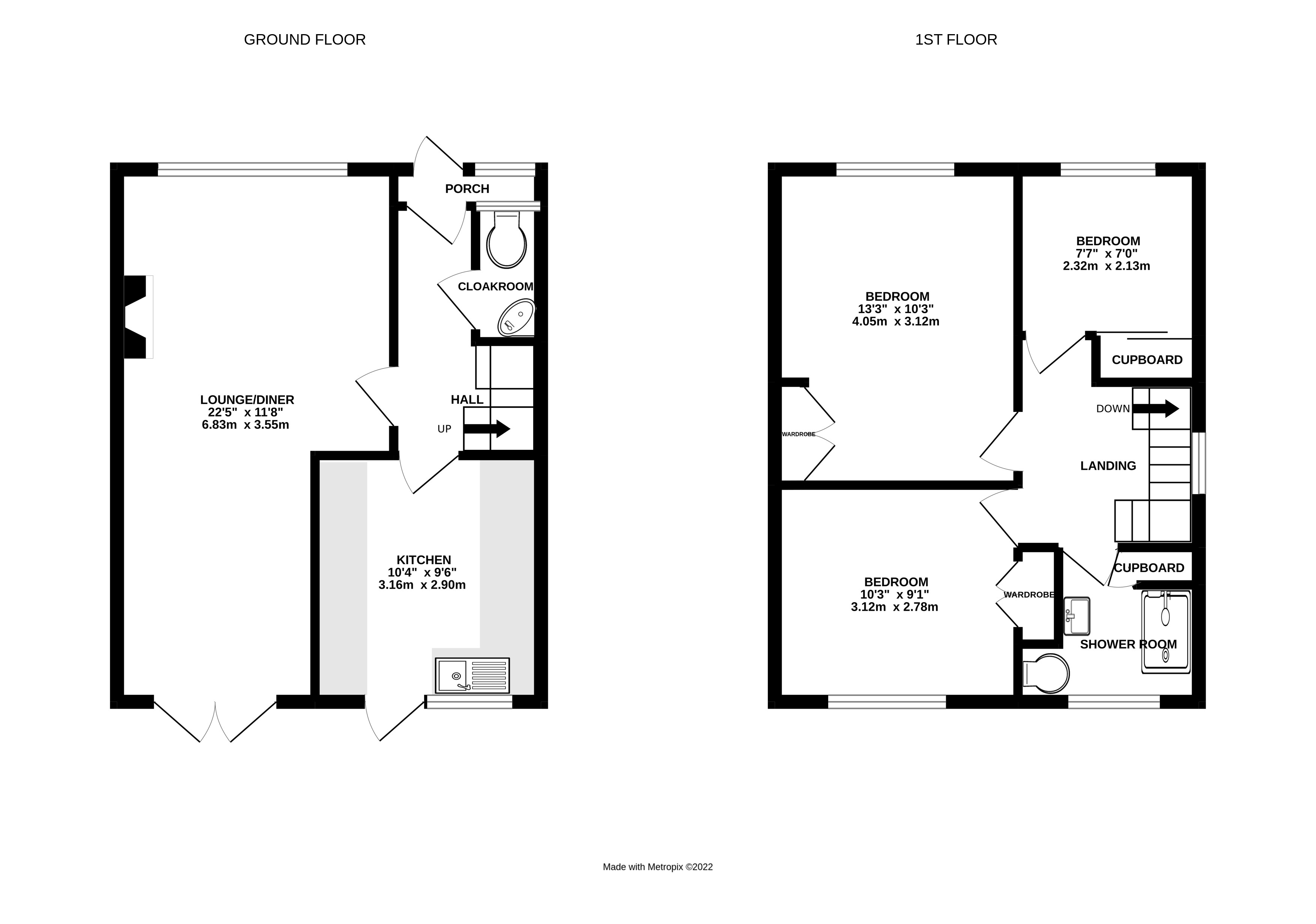Floorplan for Littlehampton, West Sussex