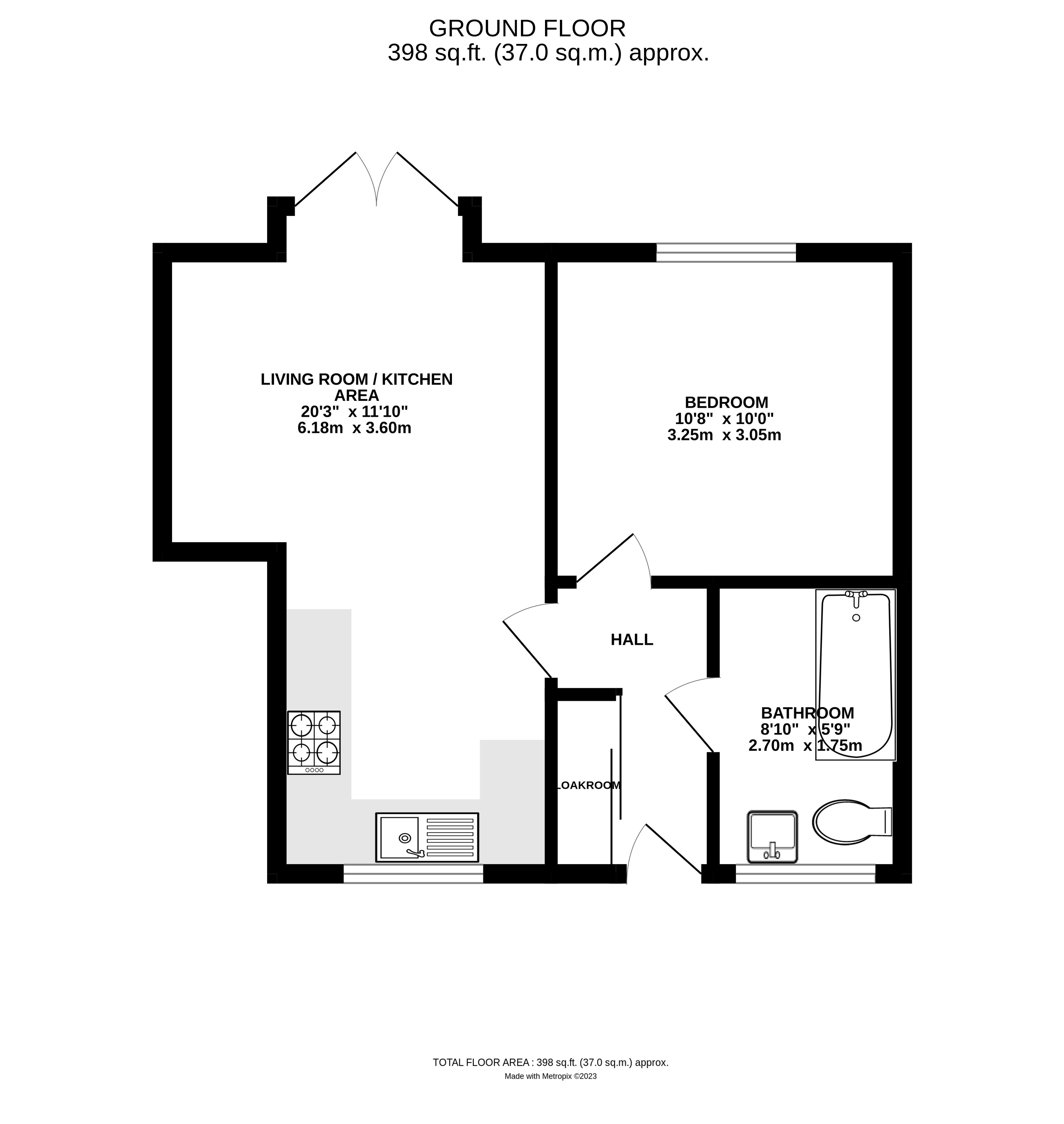 Floorplan for Littlehampton, West Sussex