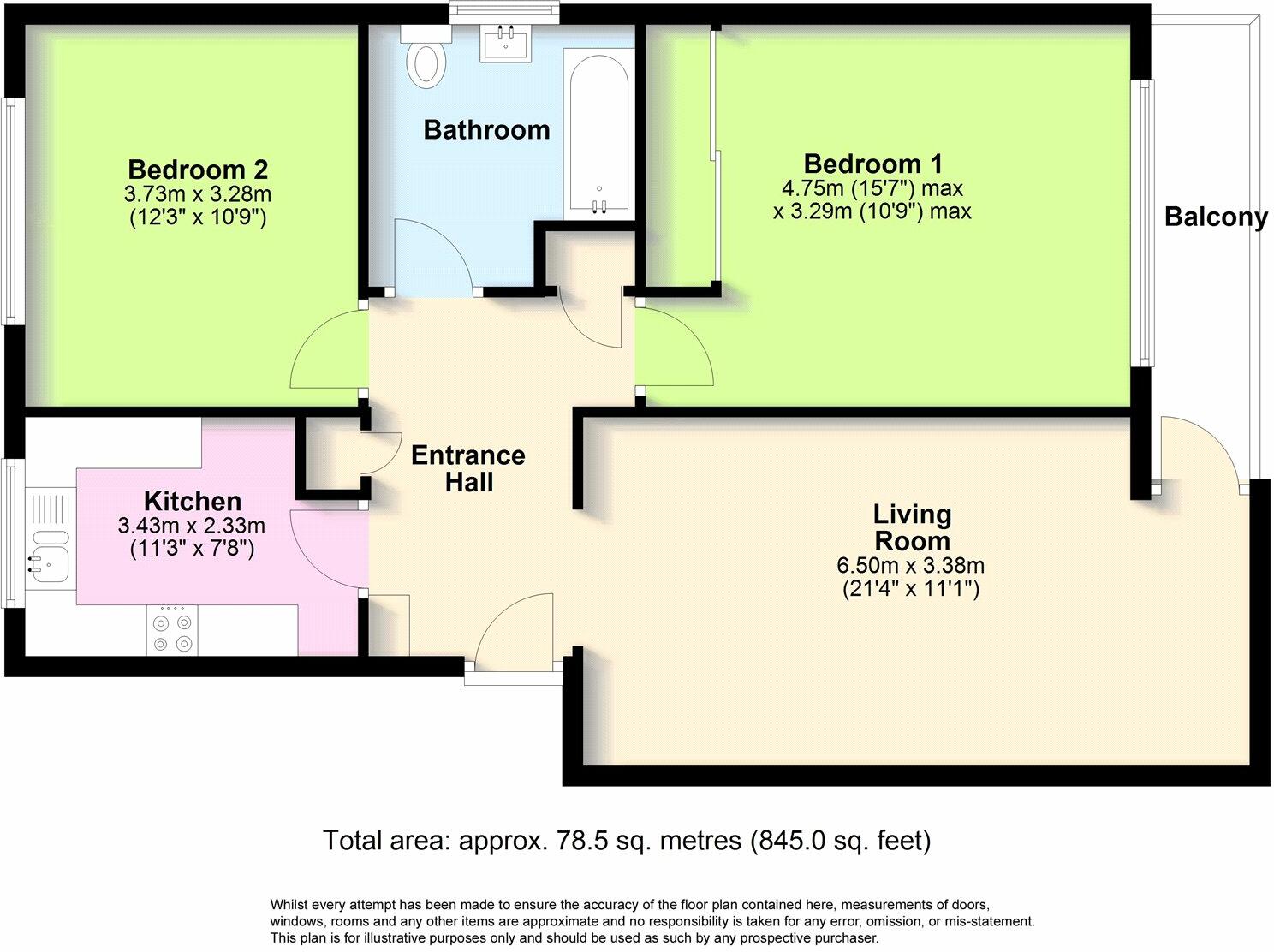 Floorplan for Littlehampton, West Sussex