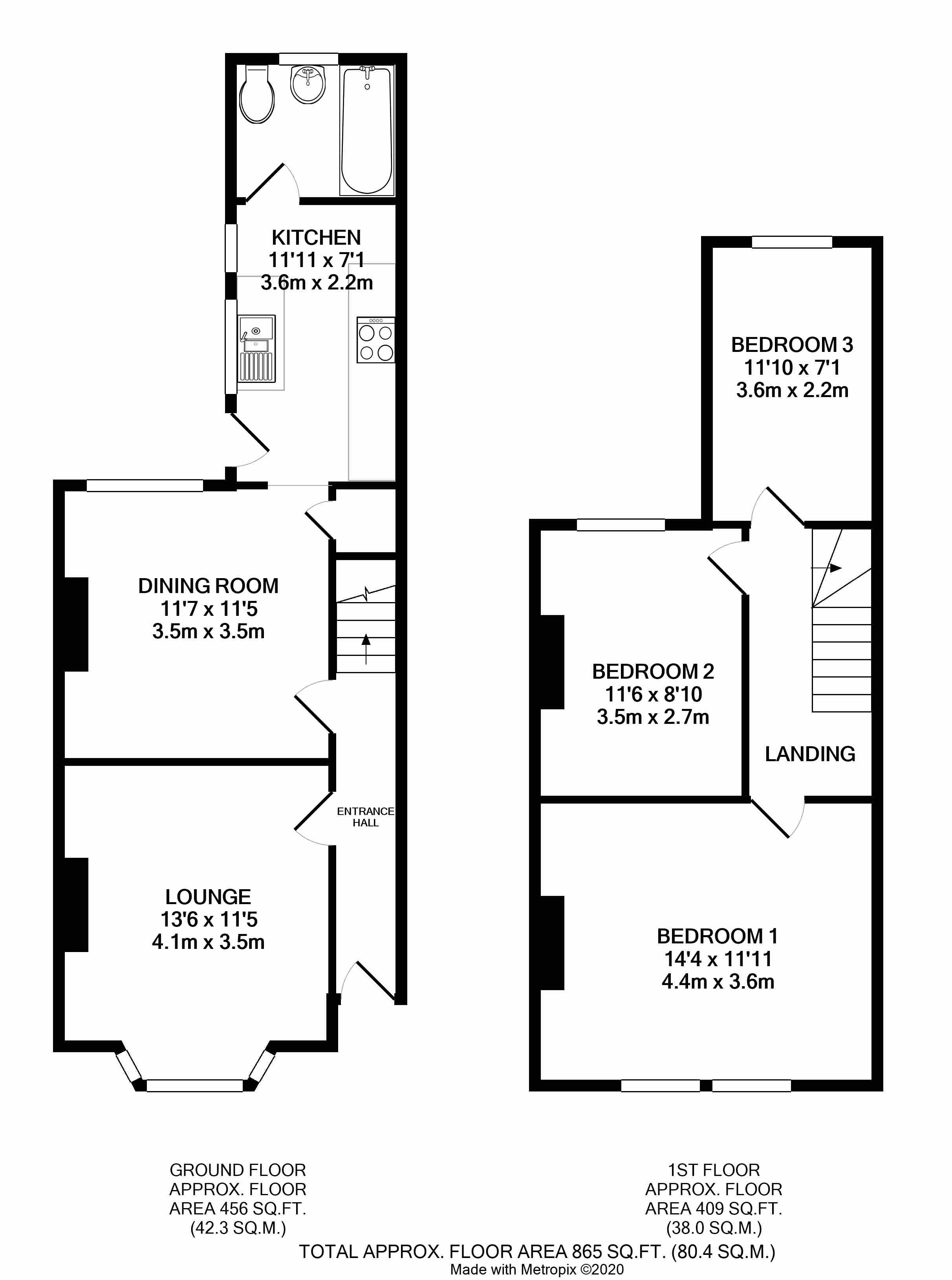 Floorplan for Littlehampton, West Sussex