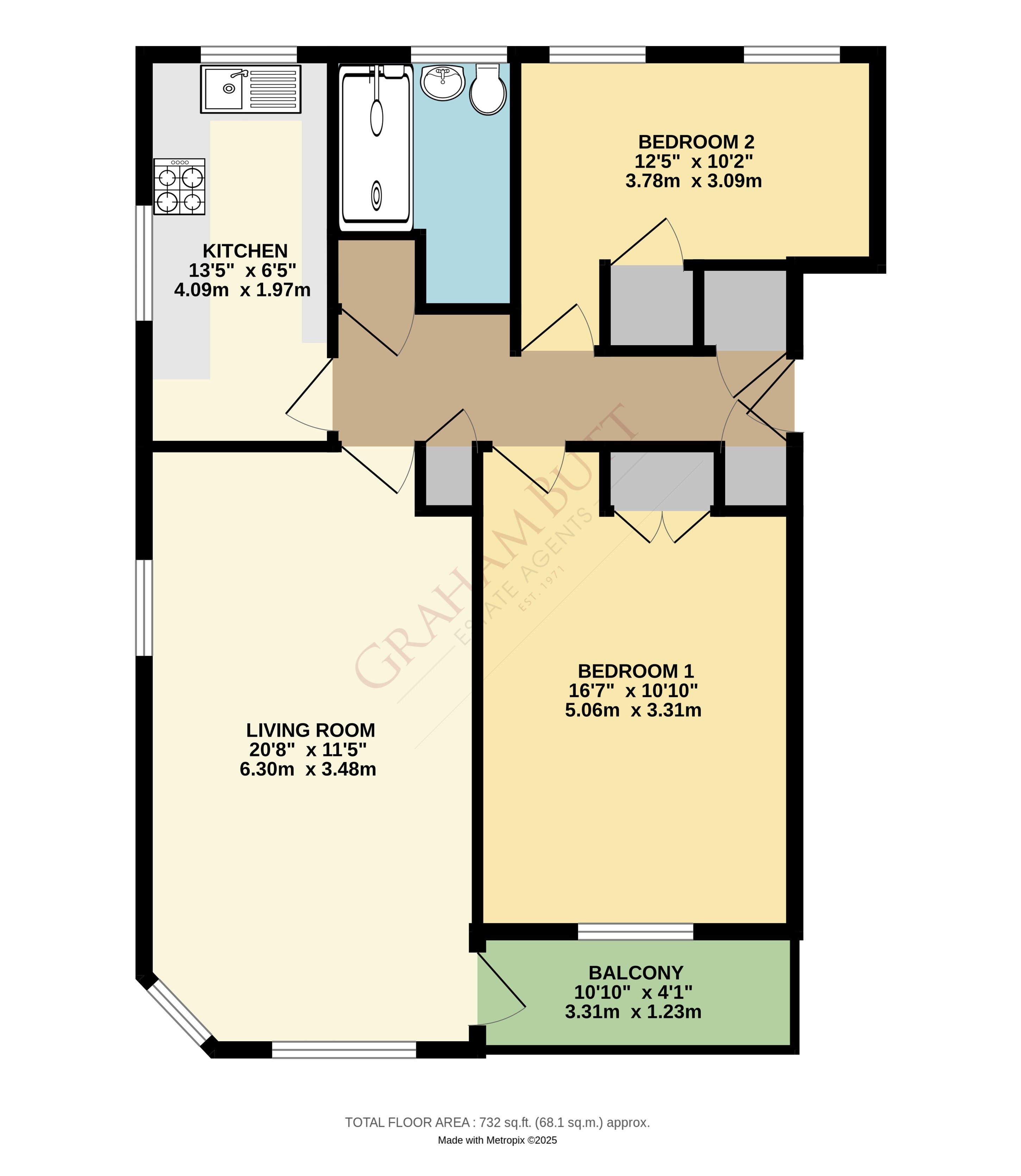 Floorplan for St. Catherines Road, Littlehampton, West Sussex