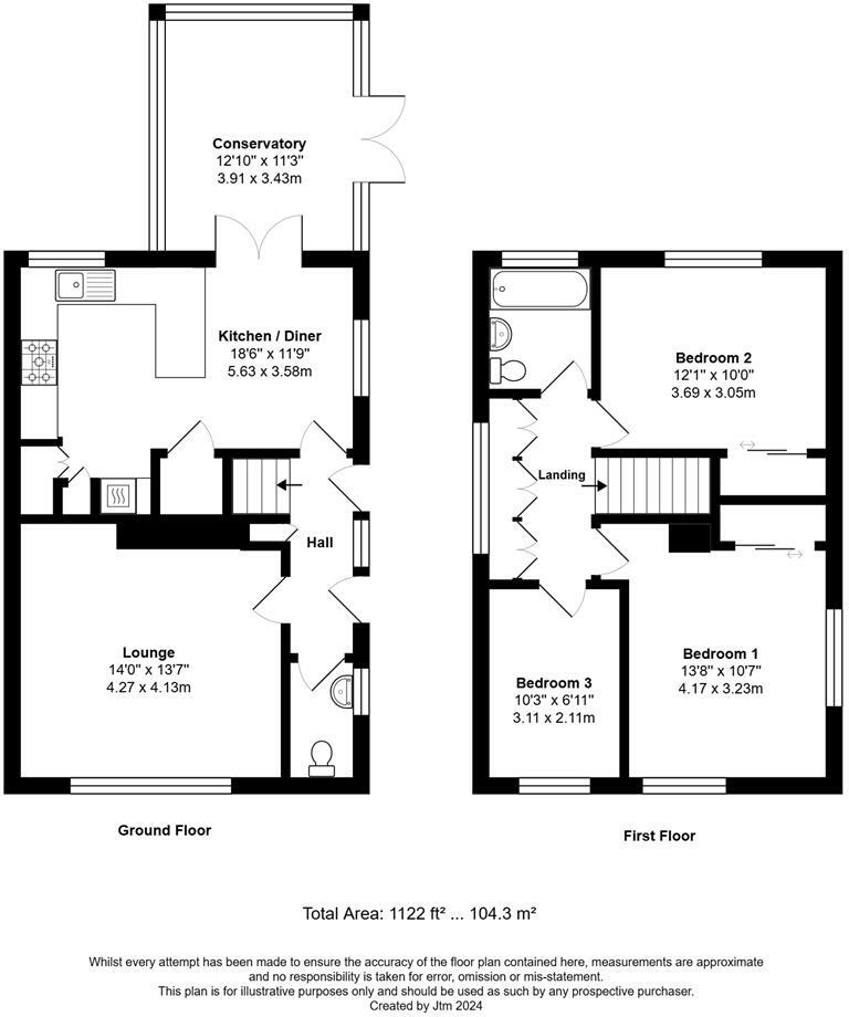 Floorplan for Littlehampton, West Sussex