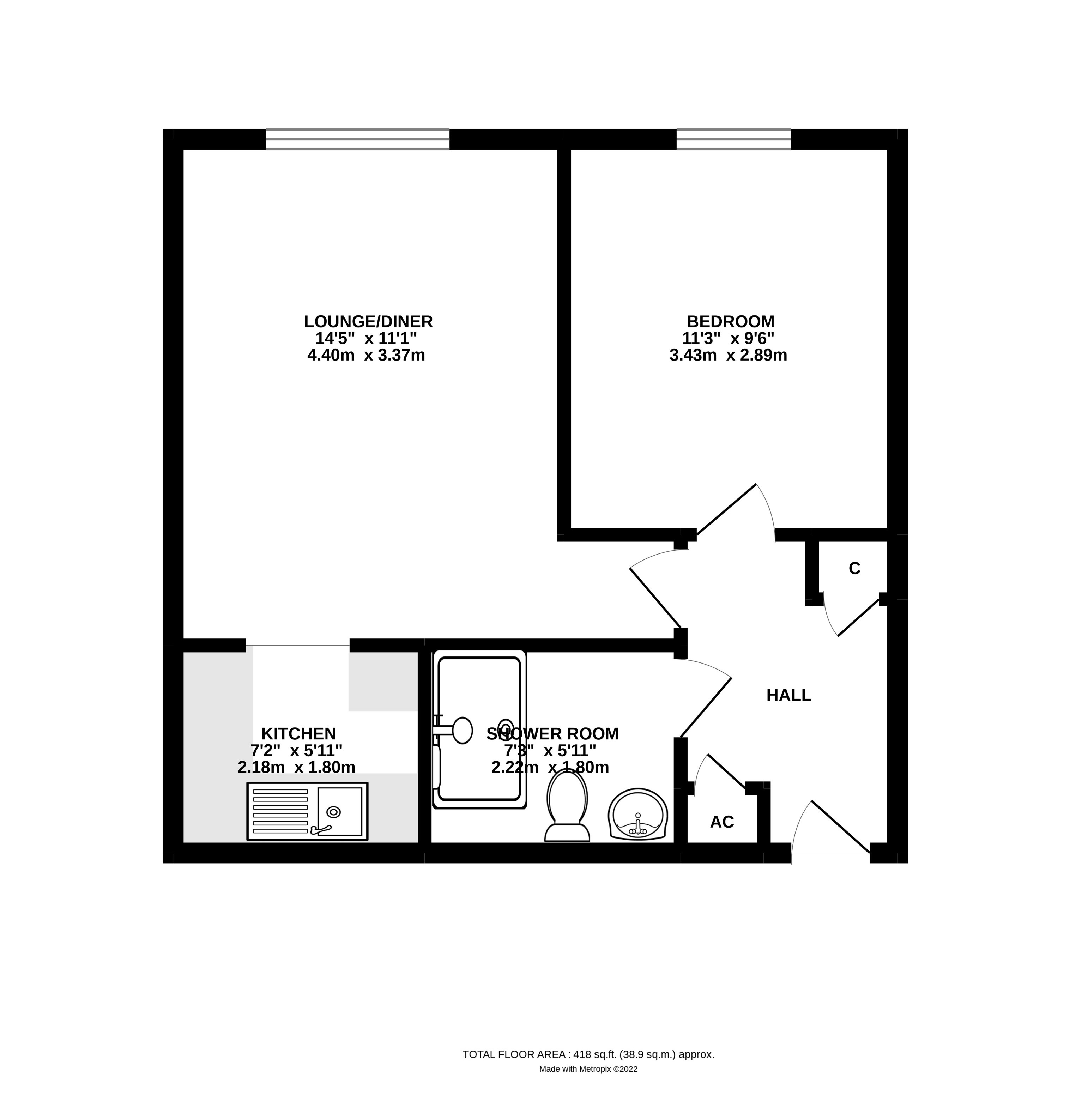 Floorplan for Littlehampton, West Sussex