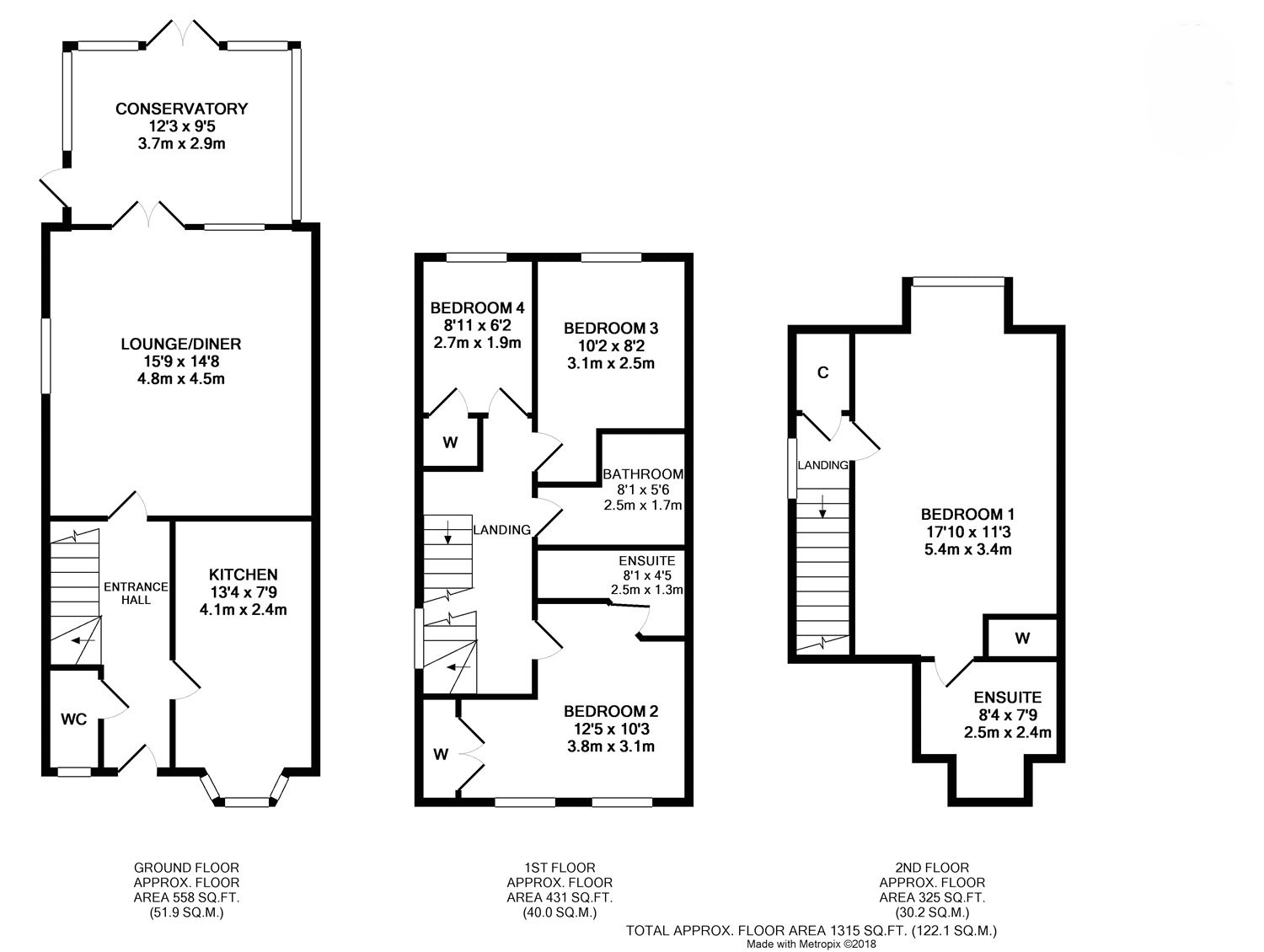 Floorplan for Littlehampton, West Sussex