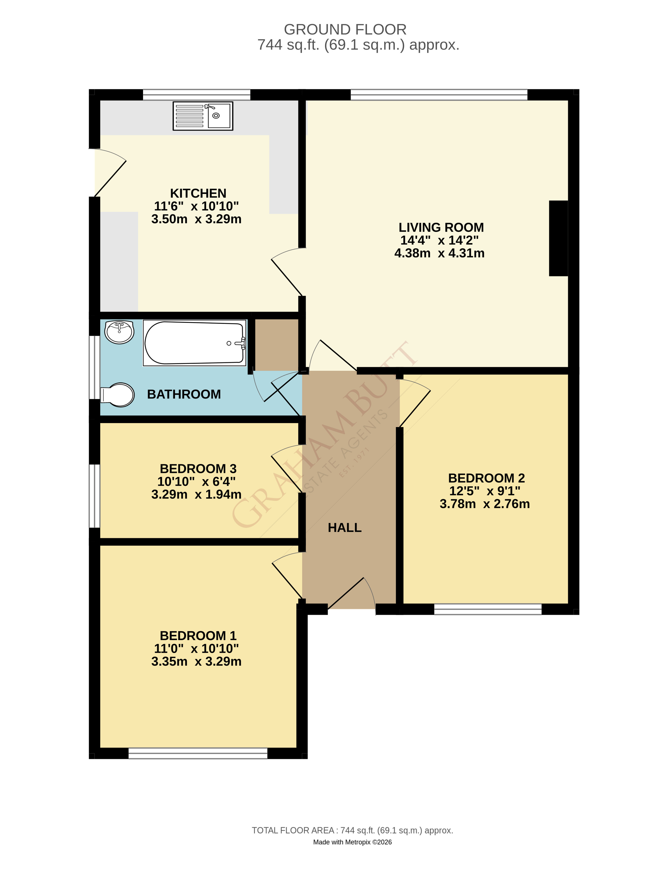Floorplan for Wick, Littlehampton, West Sussex