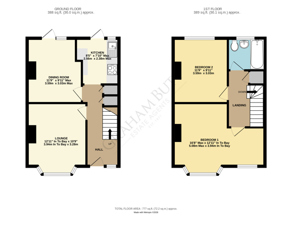 Floorplan for Worthing, West Sussex