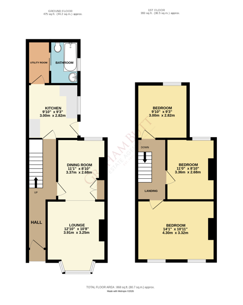 Floorplan for Wick, Littlehampton, West Sussex