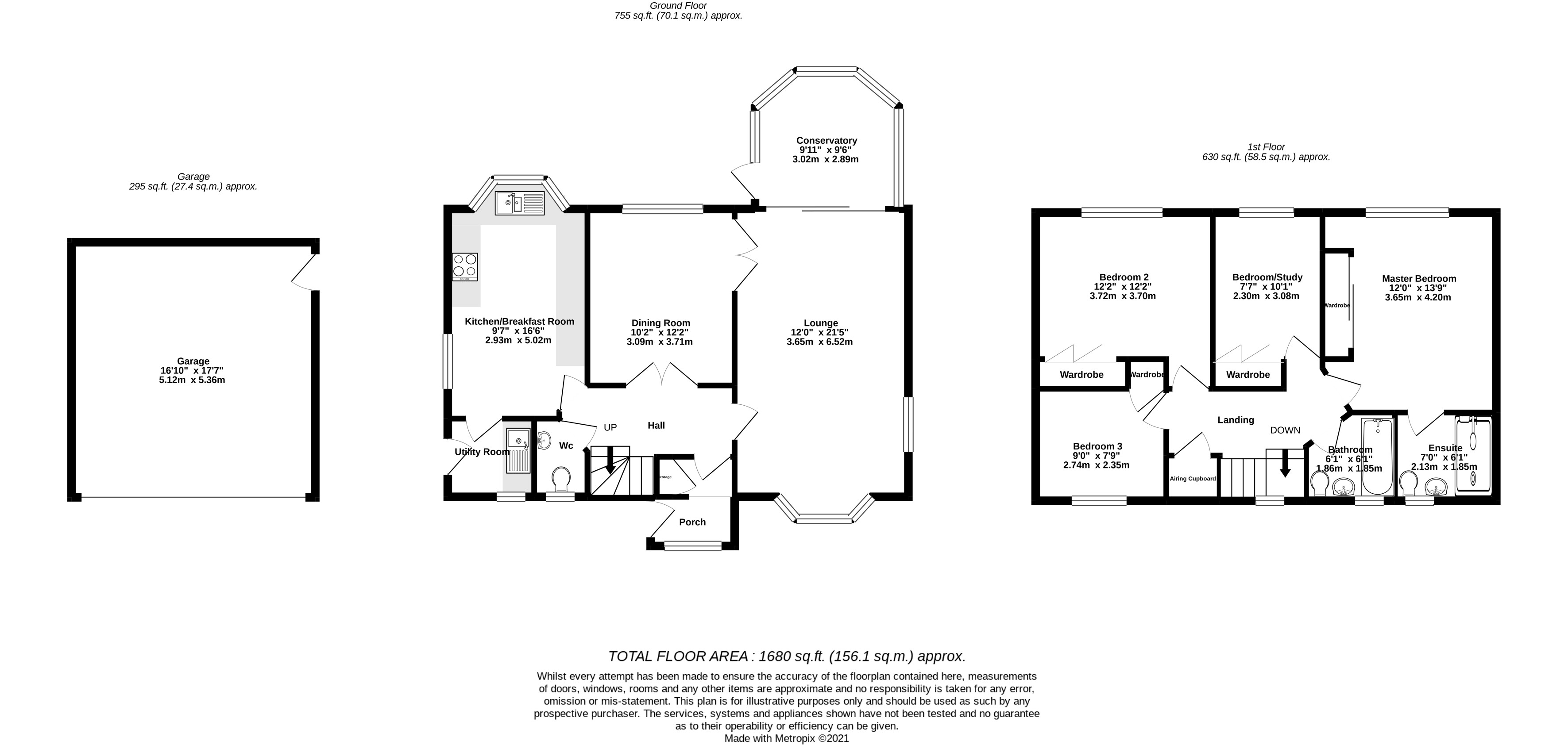 Floorplan for Windsor Drive, Rustington, West Sussex