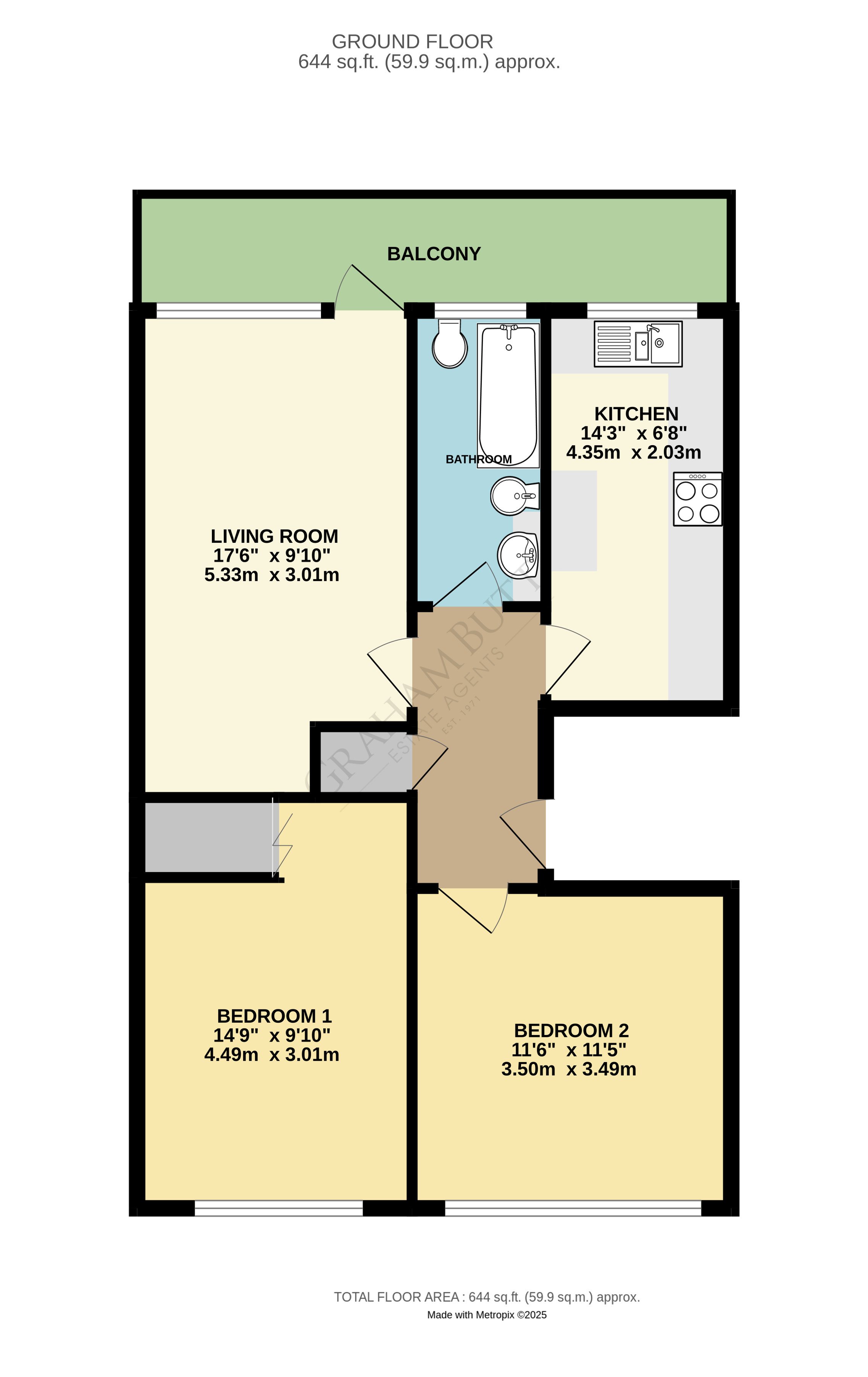 Floorplan for Rustington, Littlehampton, West Sussex