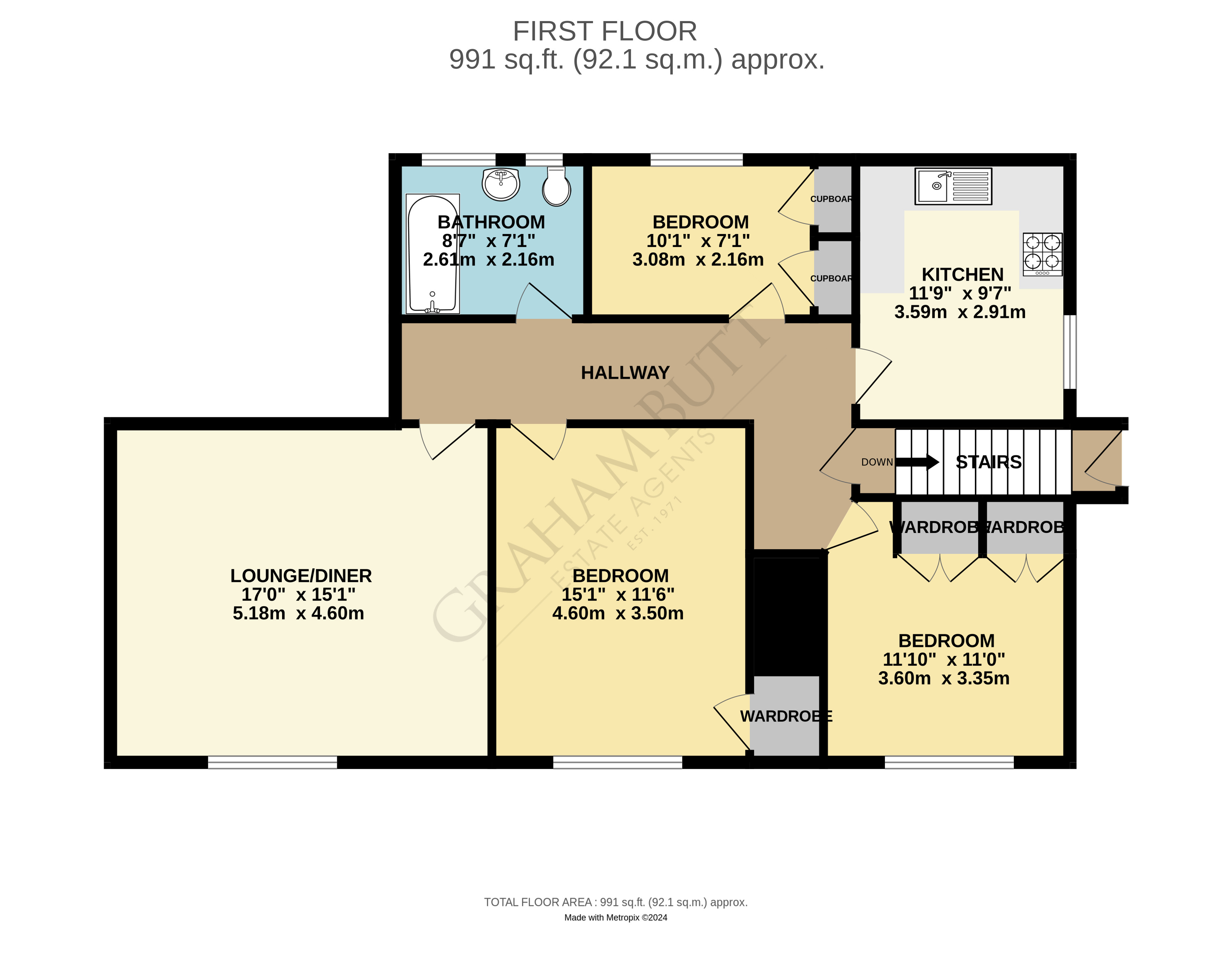 Floorplan for Rustington, Littlehampton, West Sussex