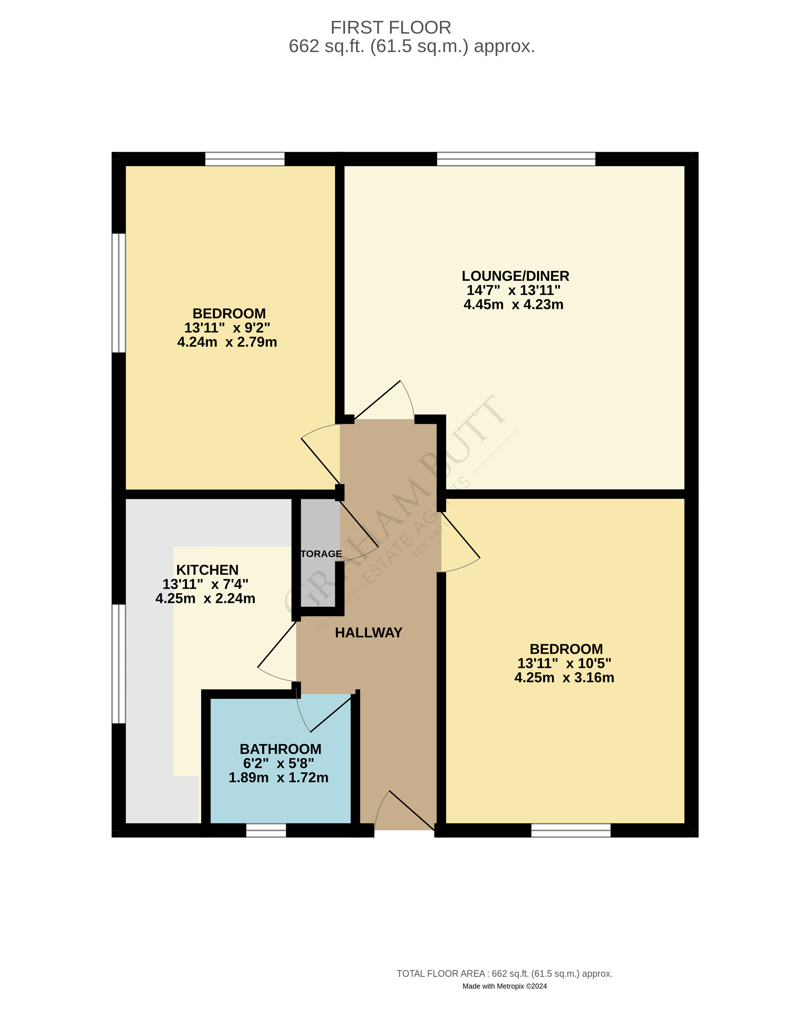 Floorplan for Barnsite Close, Rustington, Littlehampton