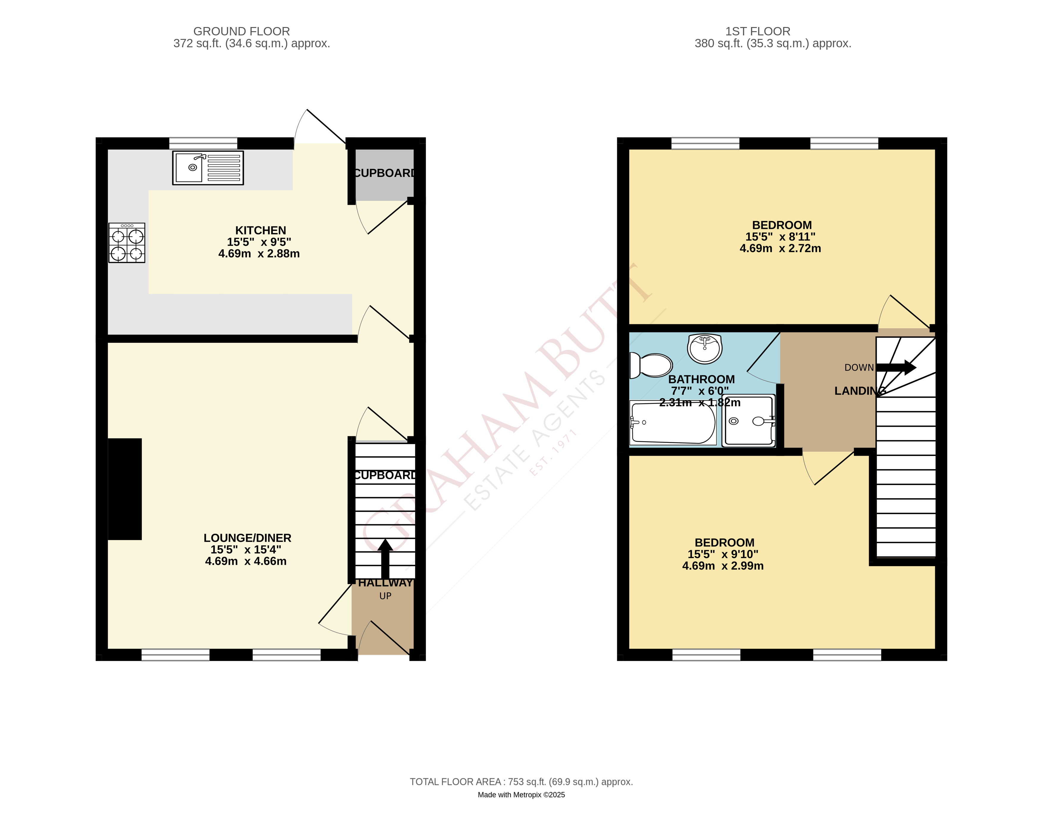 Floorplan for Rustington, West Sussex