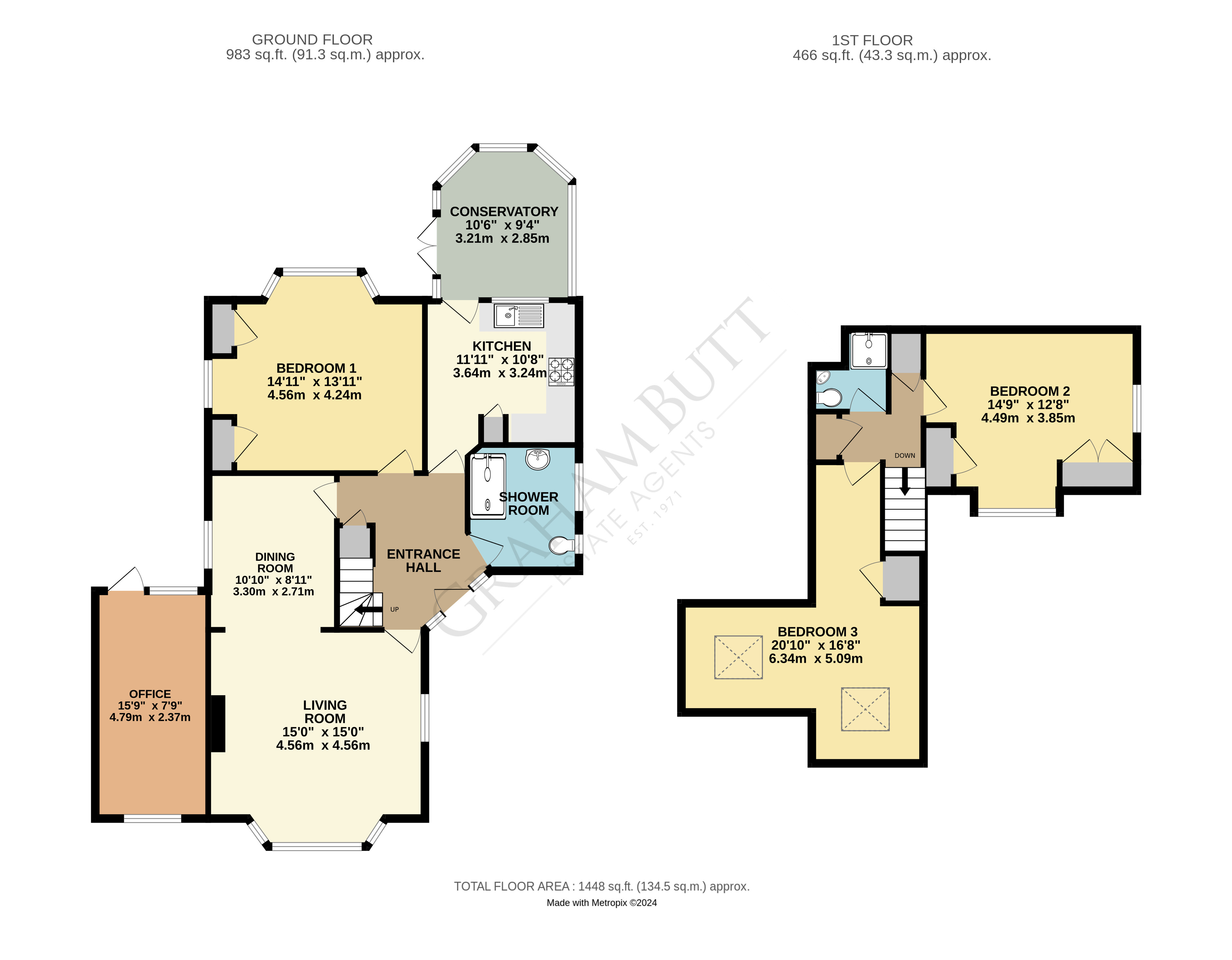 Floorplan for Rustington, West Sussex