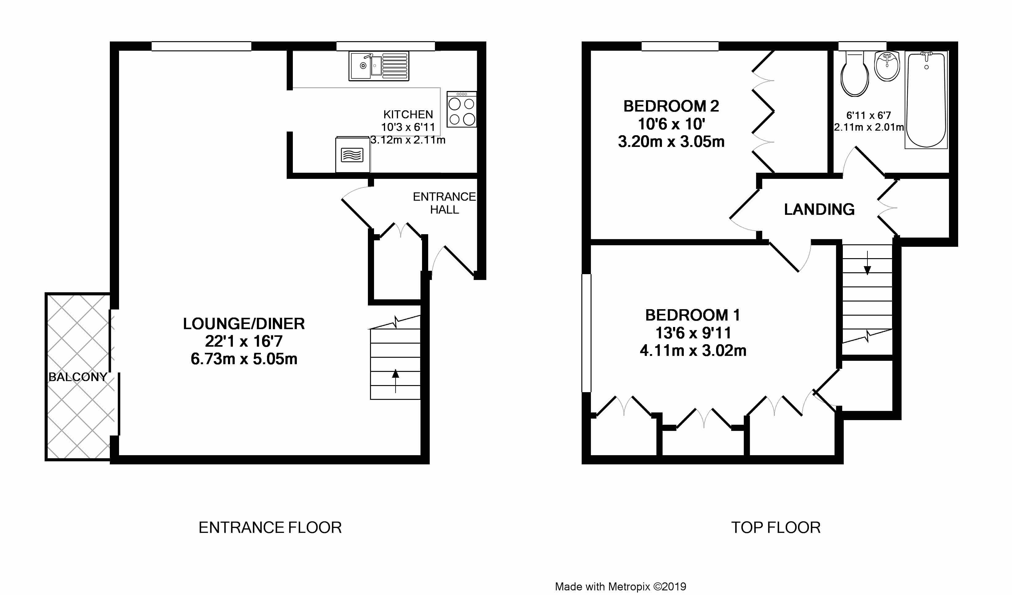Floorplan for Rustington, Littlehampton, West Sussex