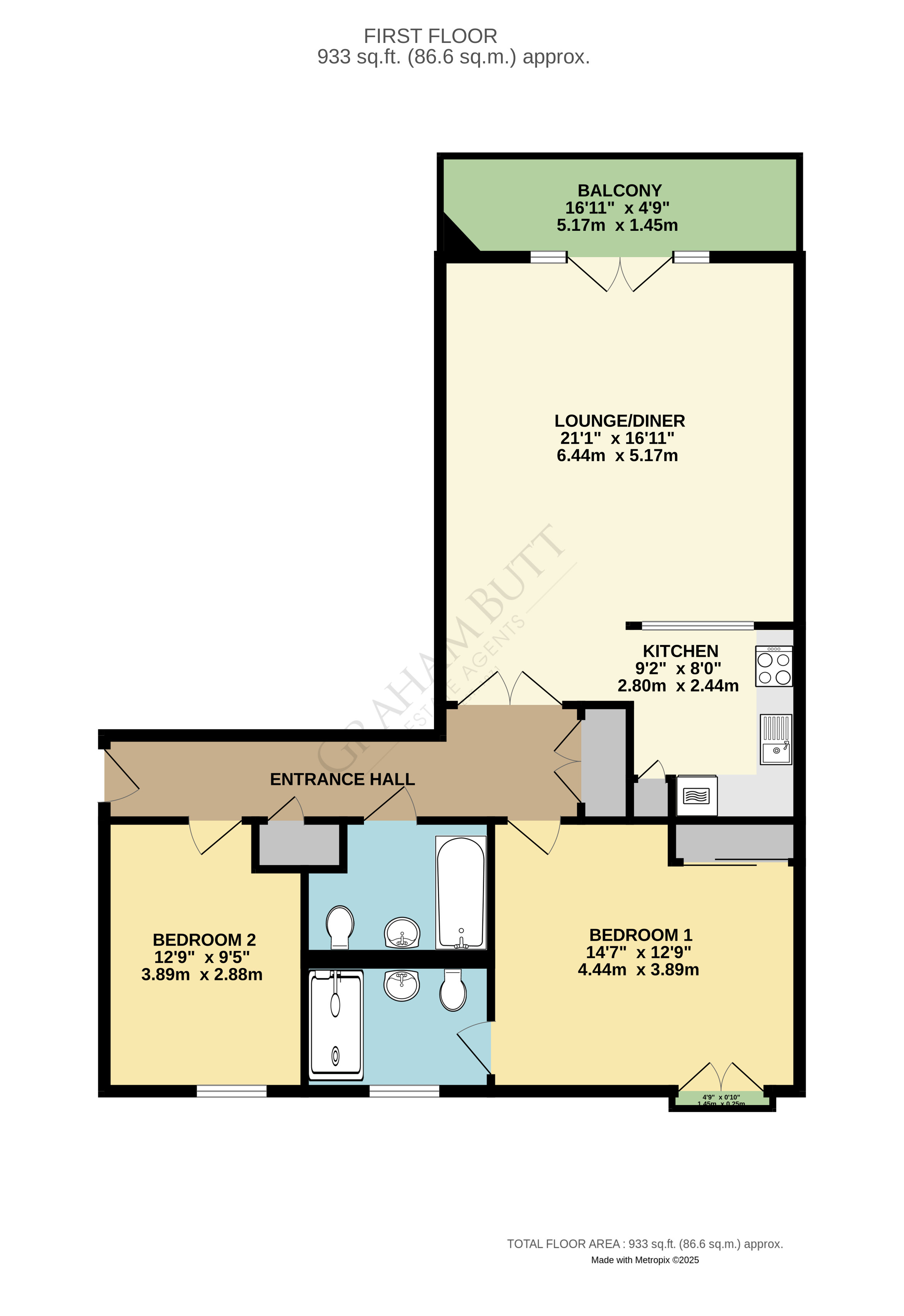 Floorplan for Rustington, Littlehampton, West Sussex