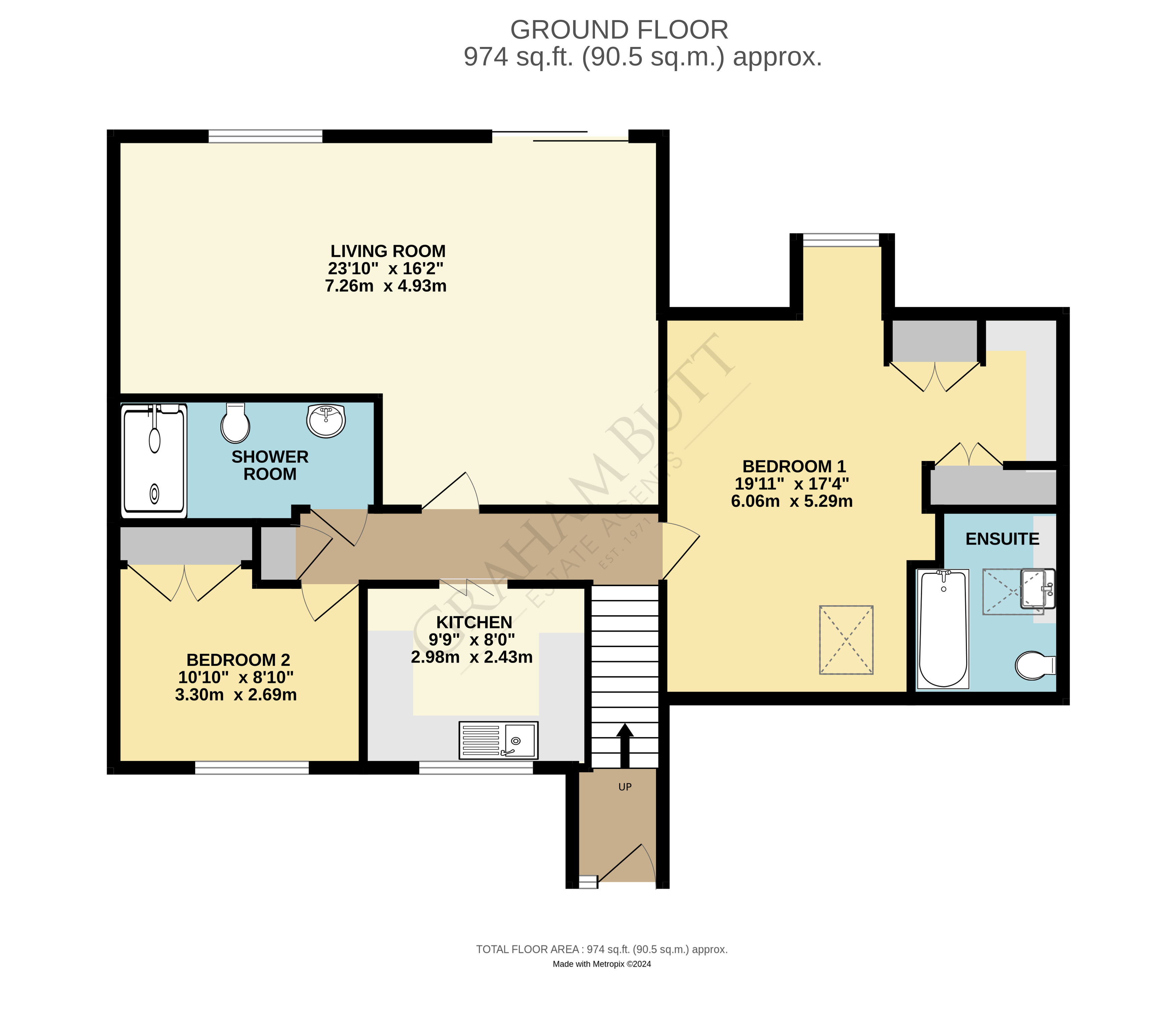 Floorplan for Rustington, Littlehampton, West Sussex