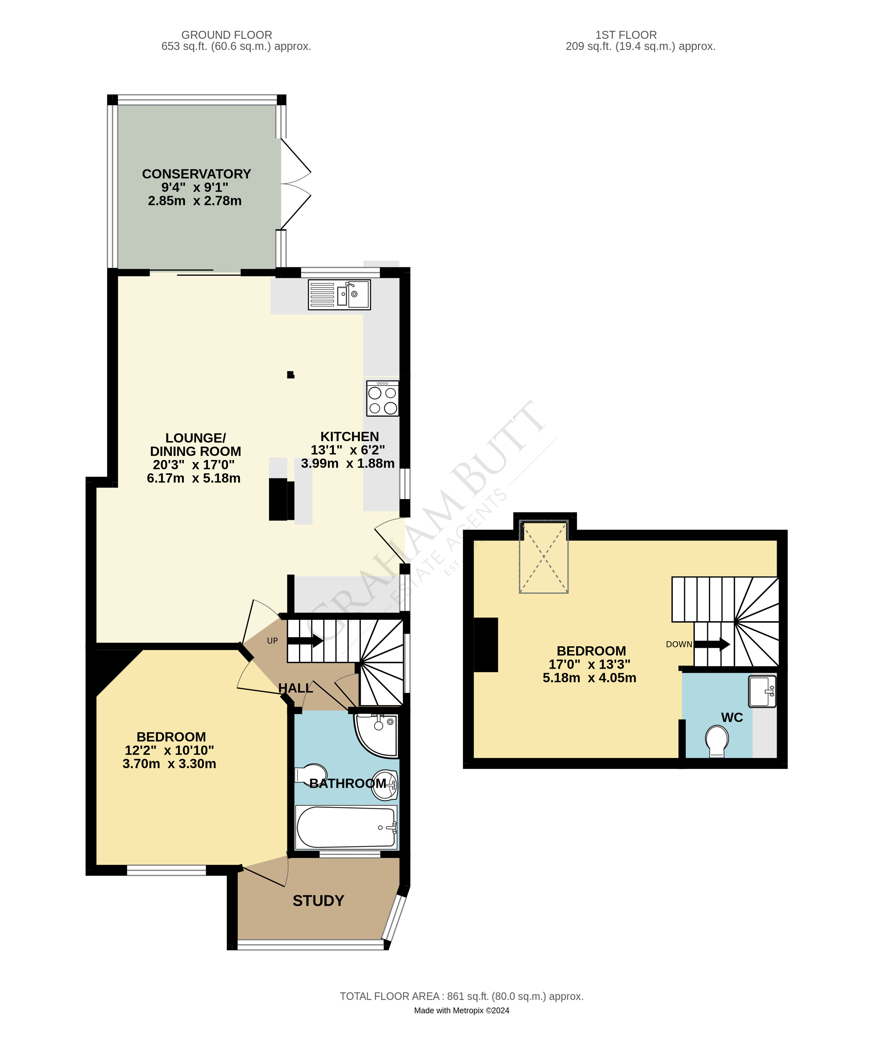 Floorplan for Rustington, Littlehampton, West Sussex