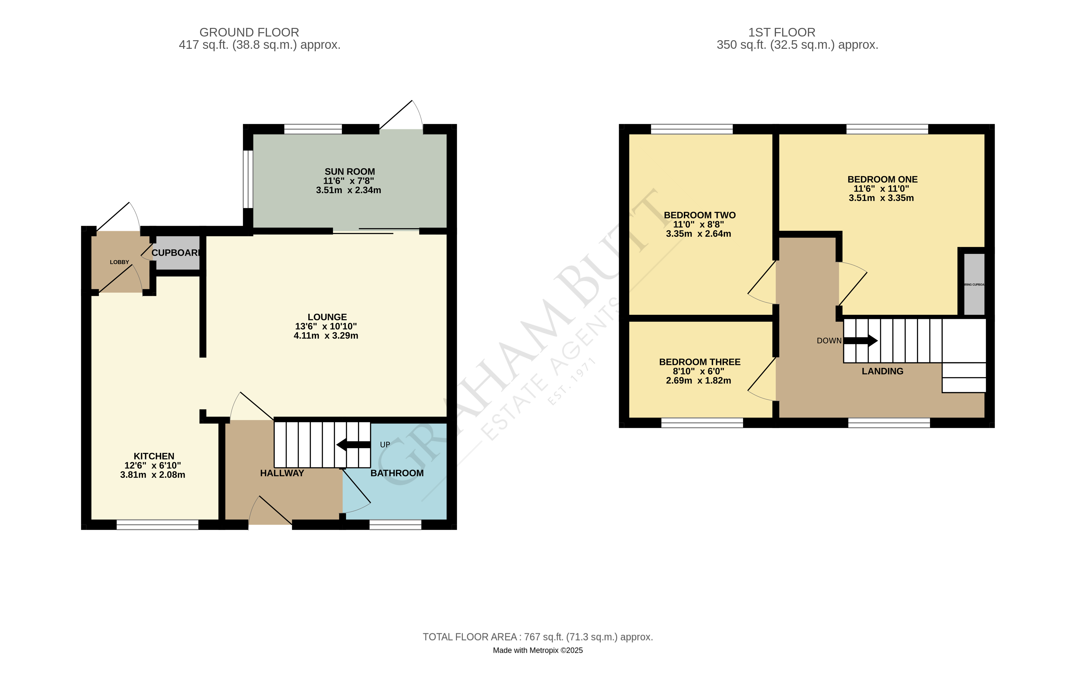 Floorplan for Worthing, West Sussex