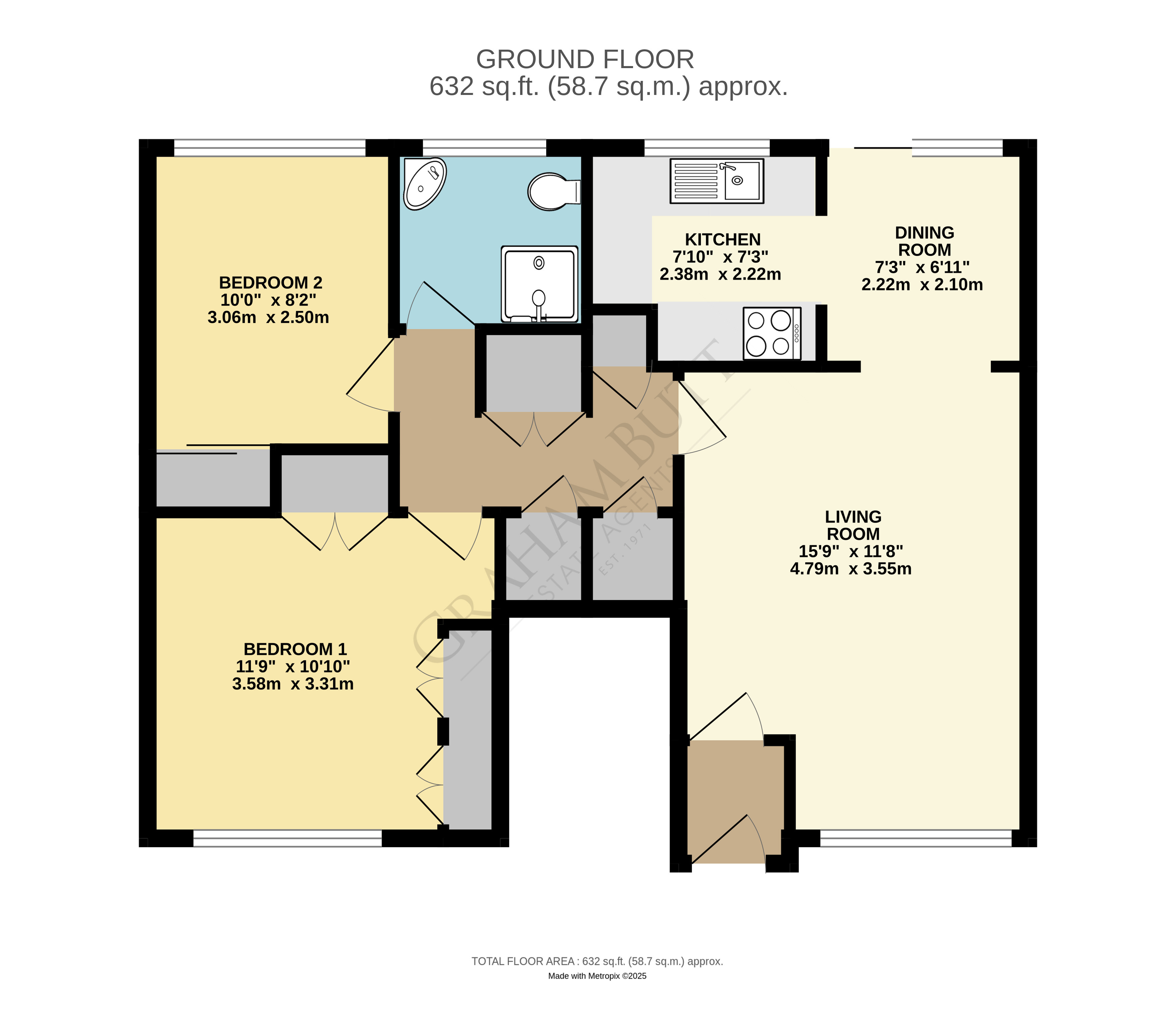 Floorplan for Rustington, Littlehampton, West Sussex