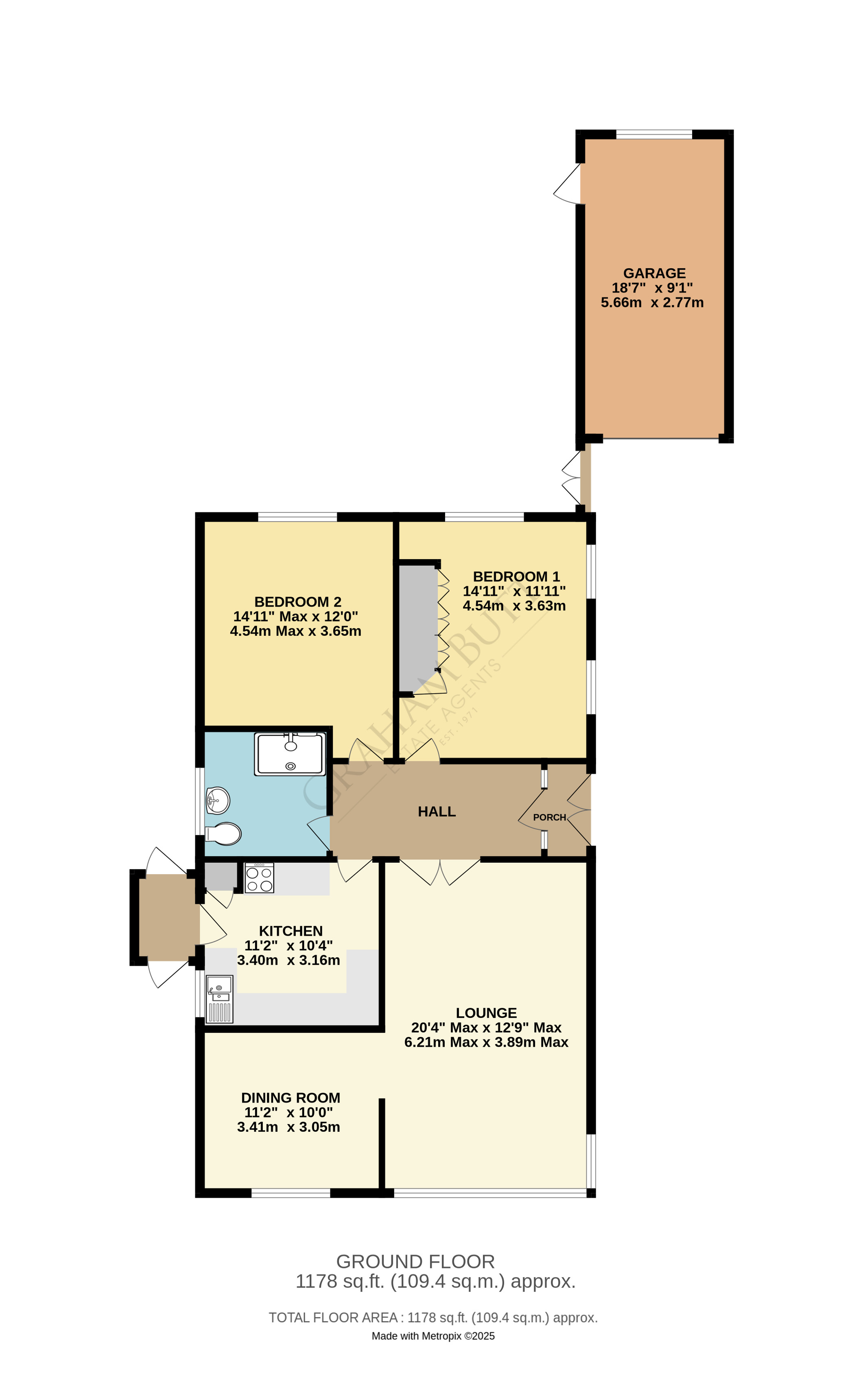 Floorplan for Goring-by-Sea, Worthing, West Sussex
