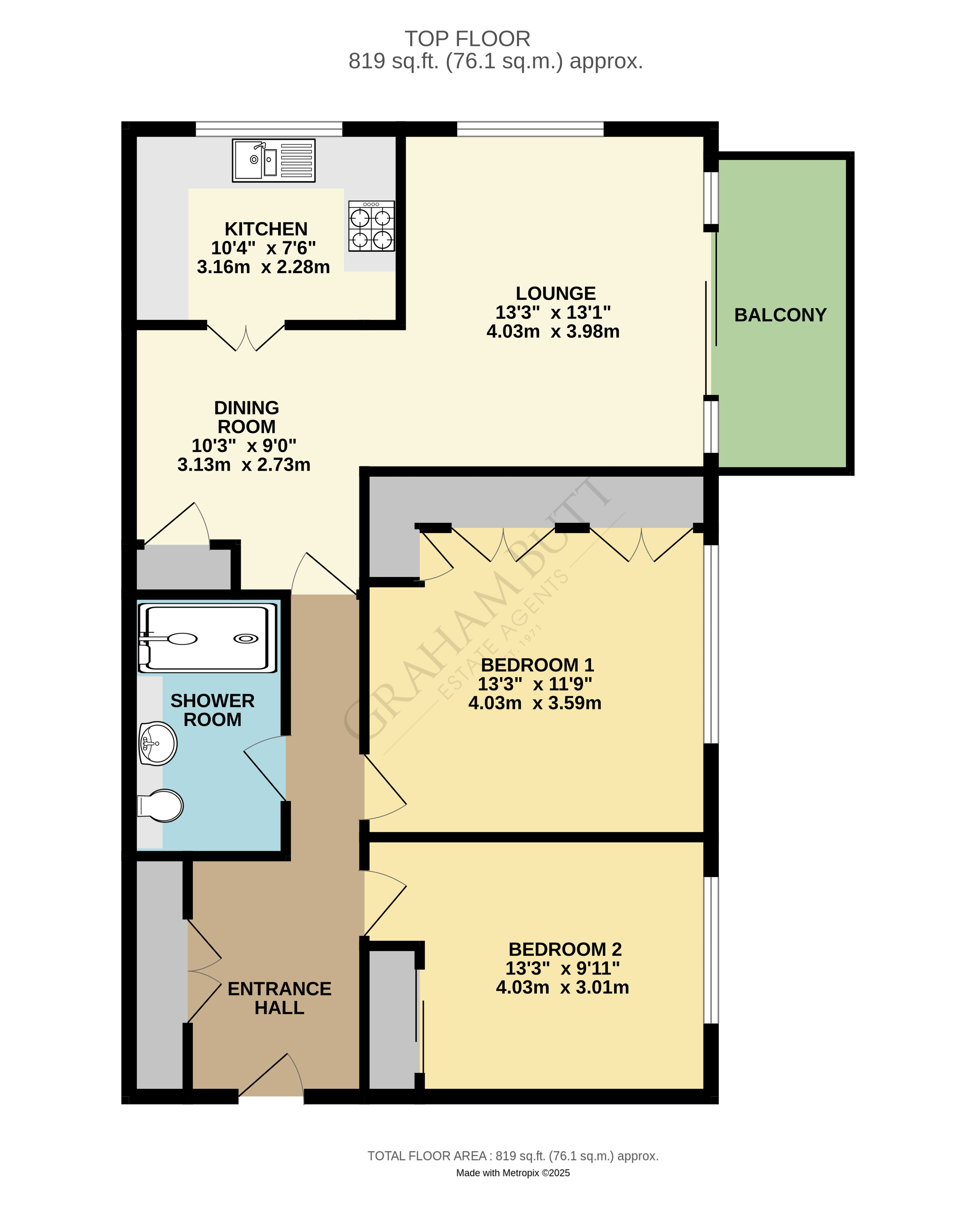Floorplan for Rustington, Littlehampton, West Sussex
