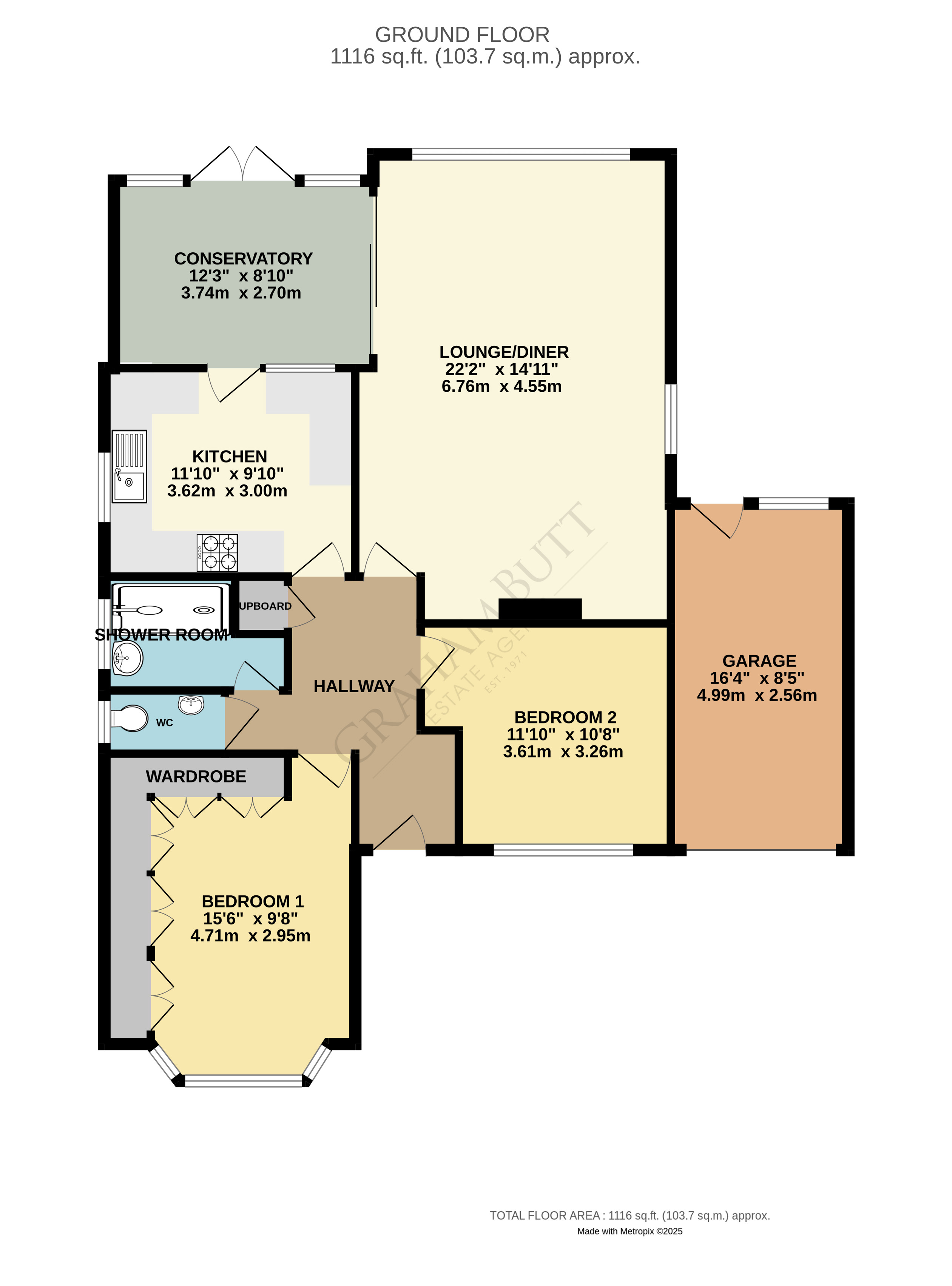 Floorplan for Rustington, Littlehampton, West Sussex