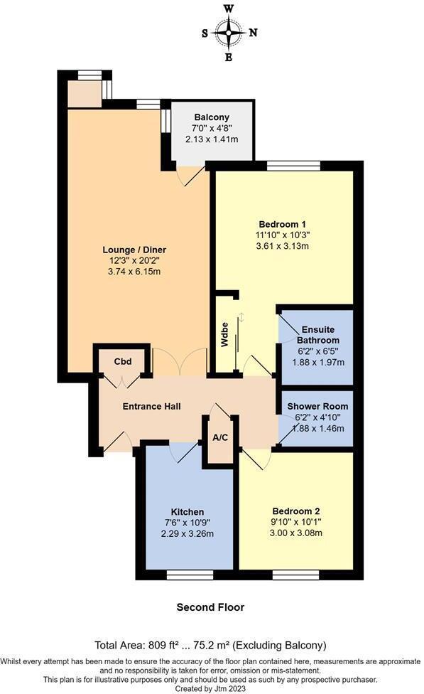 Floorplan for Rustington, West Sussex