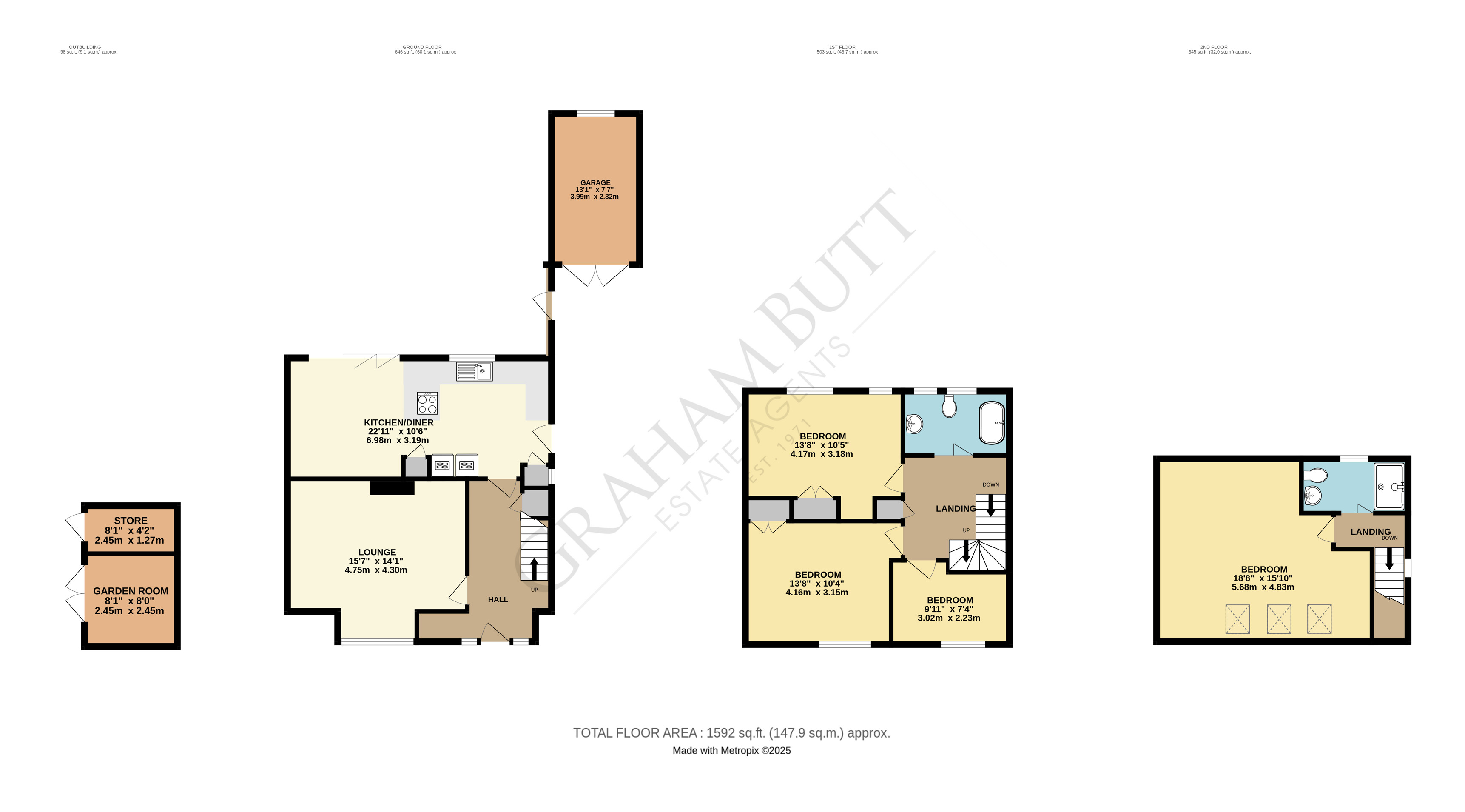 Floorplan for Worthing, West Sussex