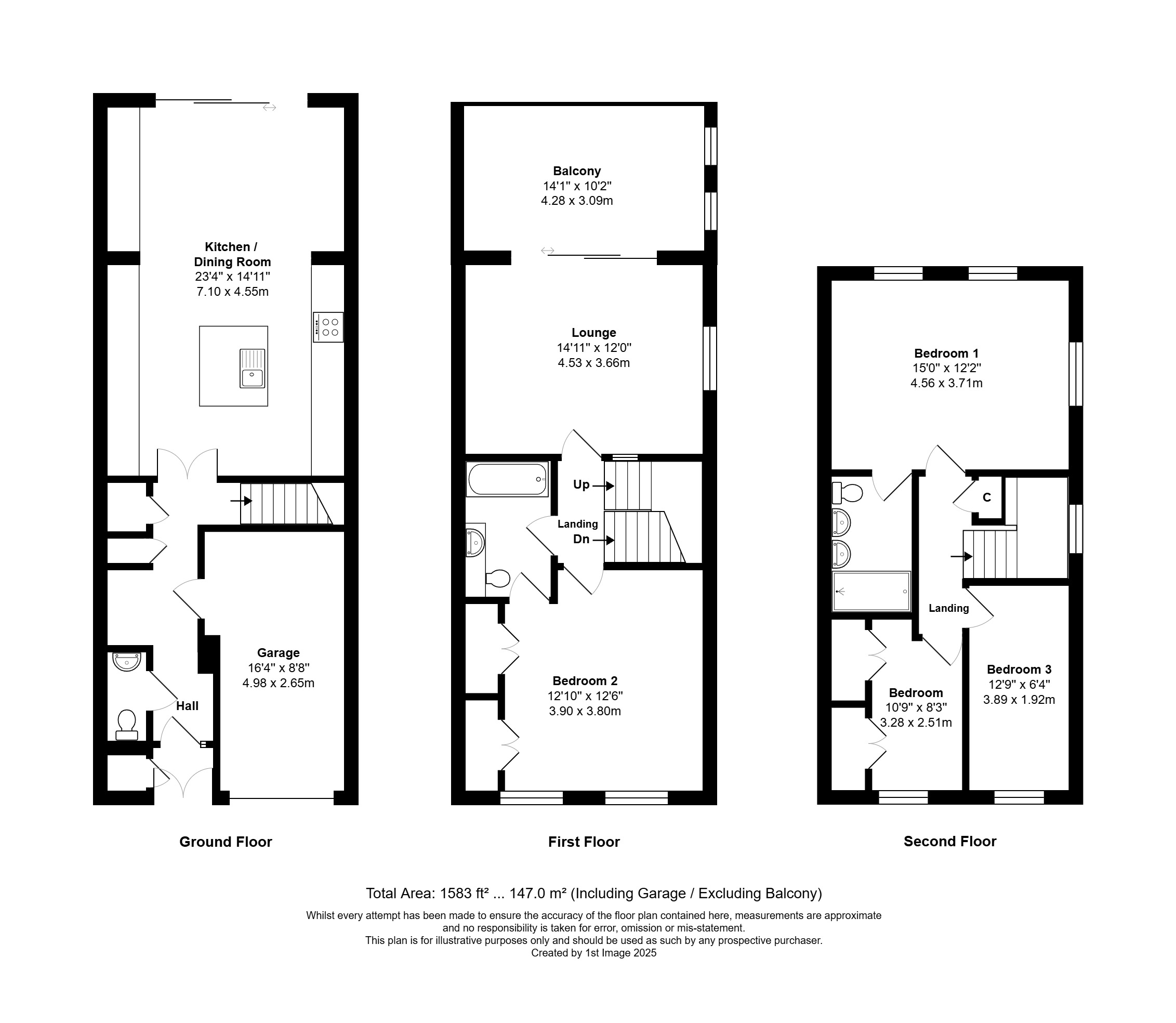 Floorplan for Rustington, West Sussex