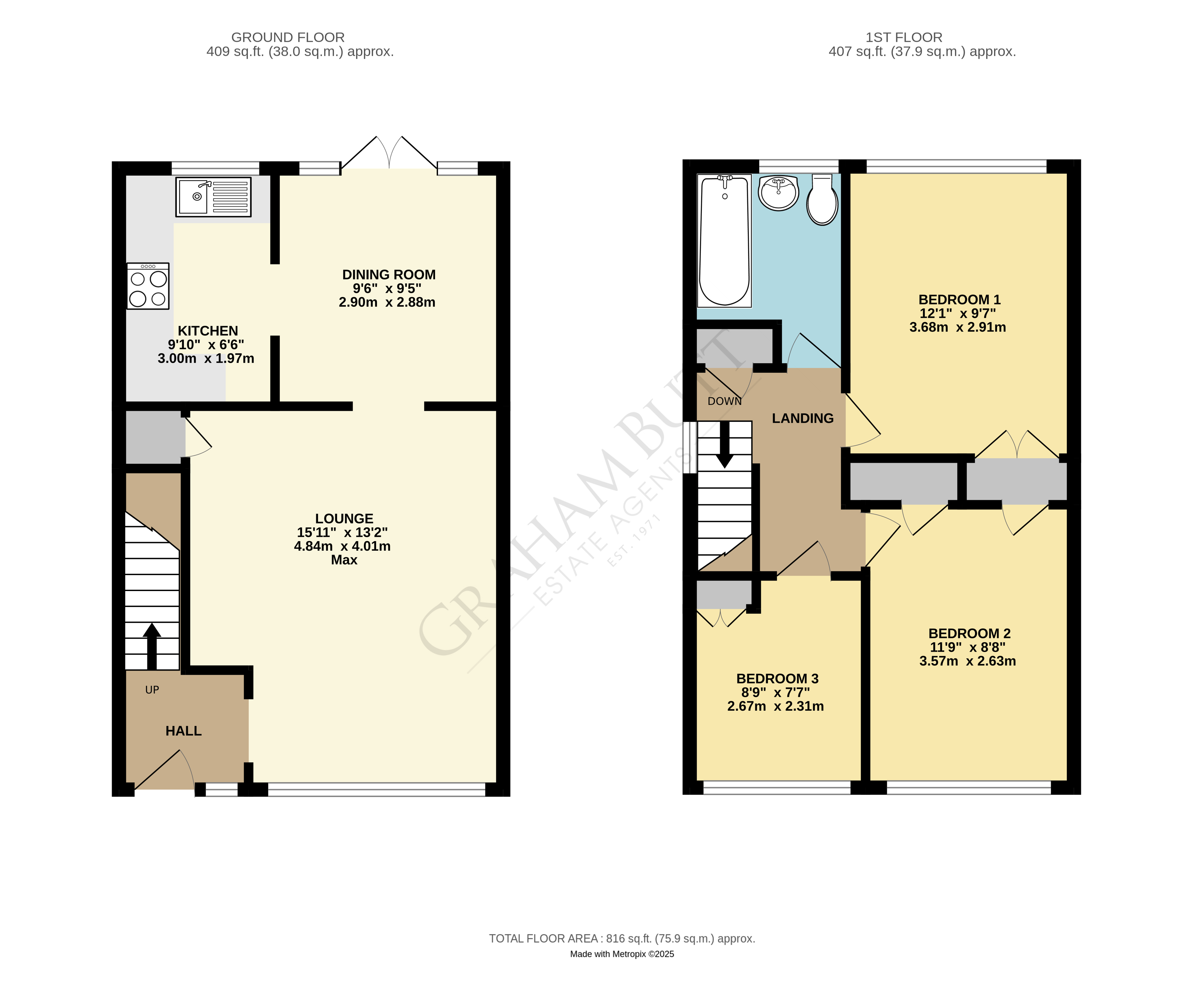 Floorplan for Rustington, West Sussex