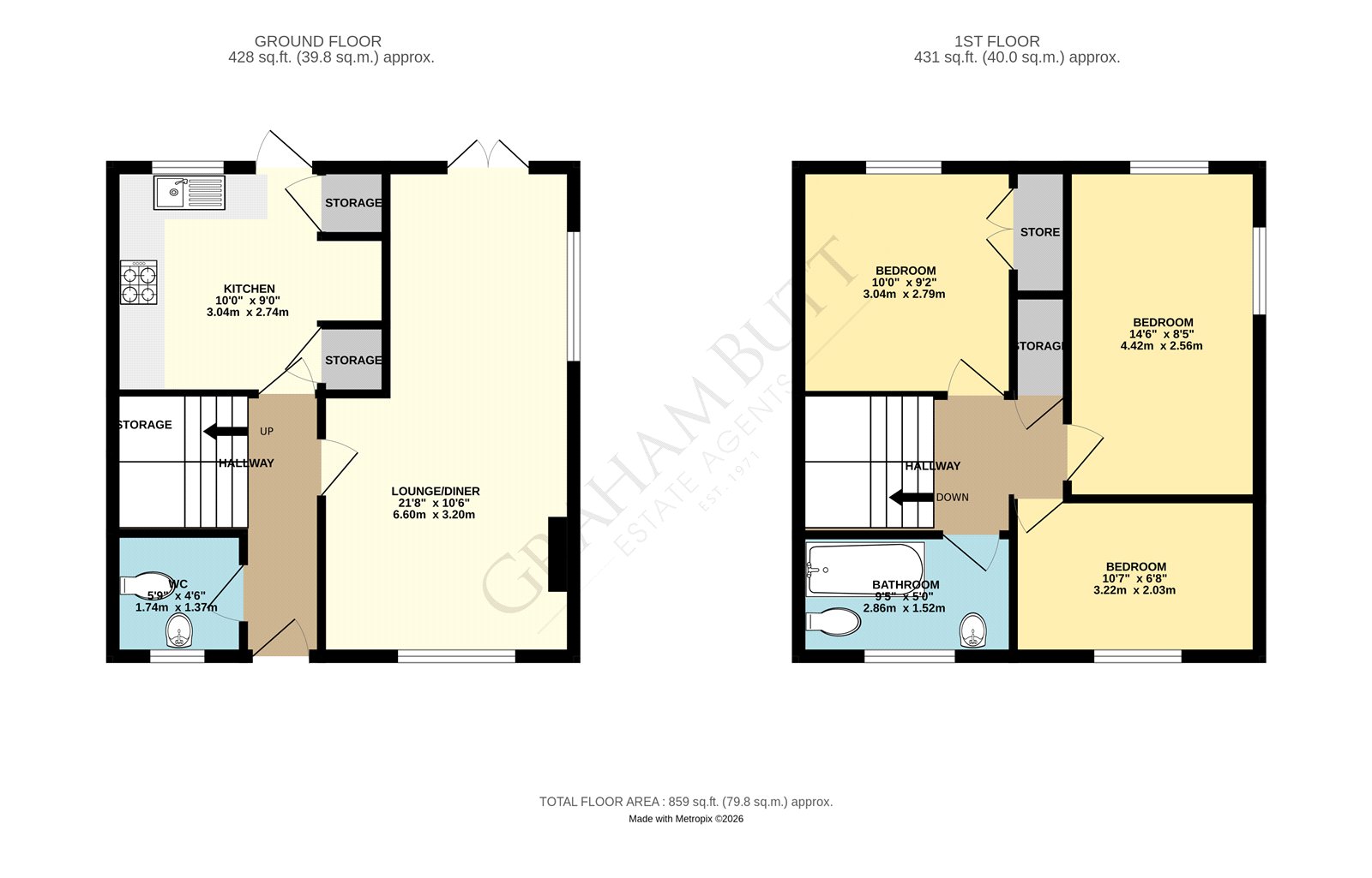 Floorplan for Winchester Road, Rustington, West Sussex