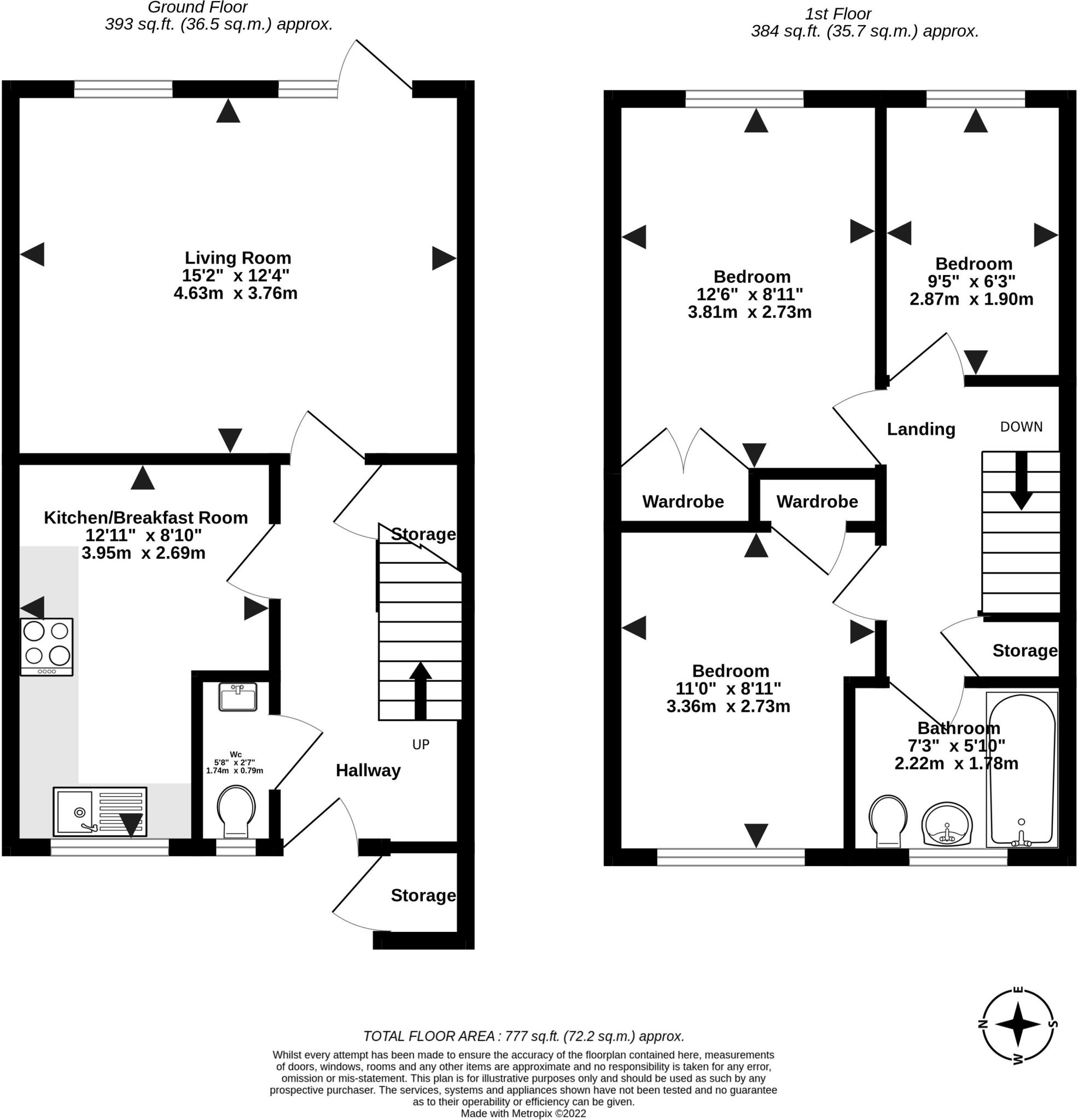 Floorplan for Rustington, Littlehampton, West Sussex