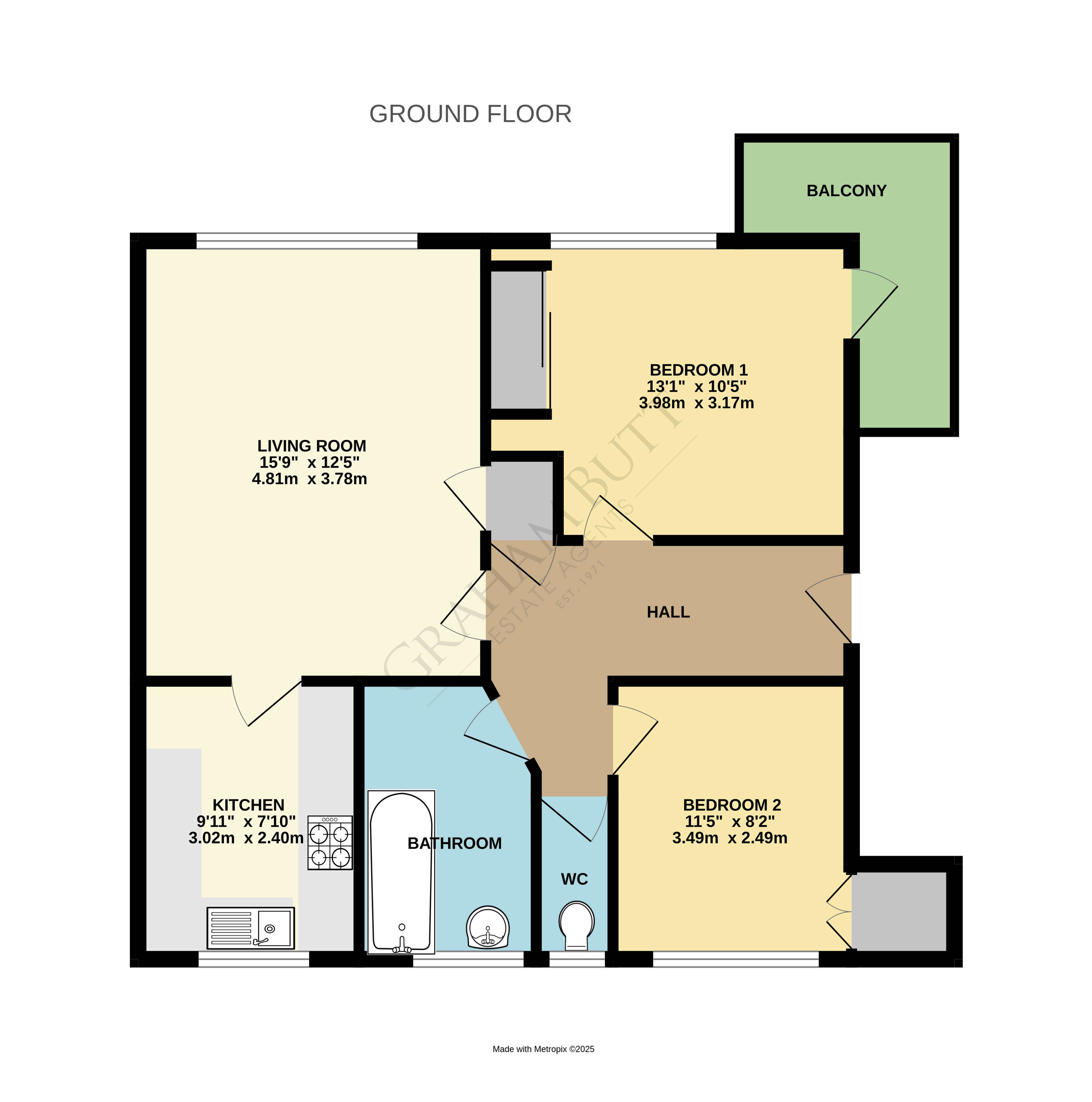 Floorplan for Rustington, Littlehampton, West Sussex