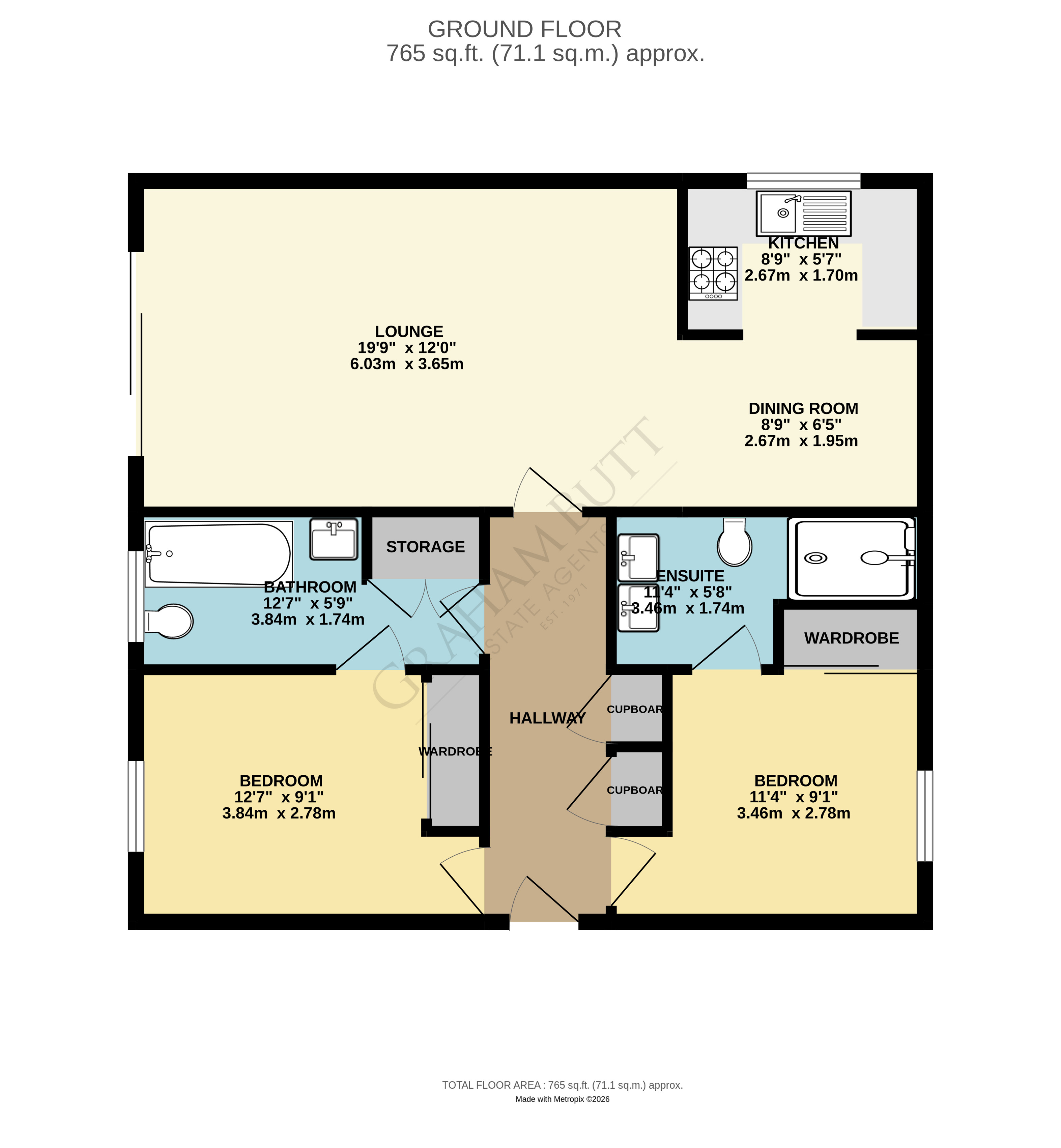 Floorplan for Rustington, Littlehampton, West Sussex