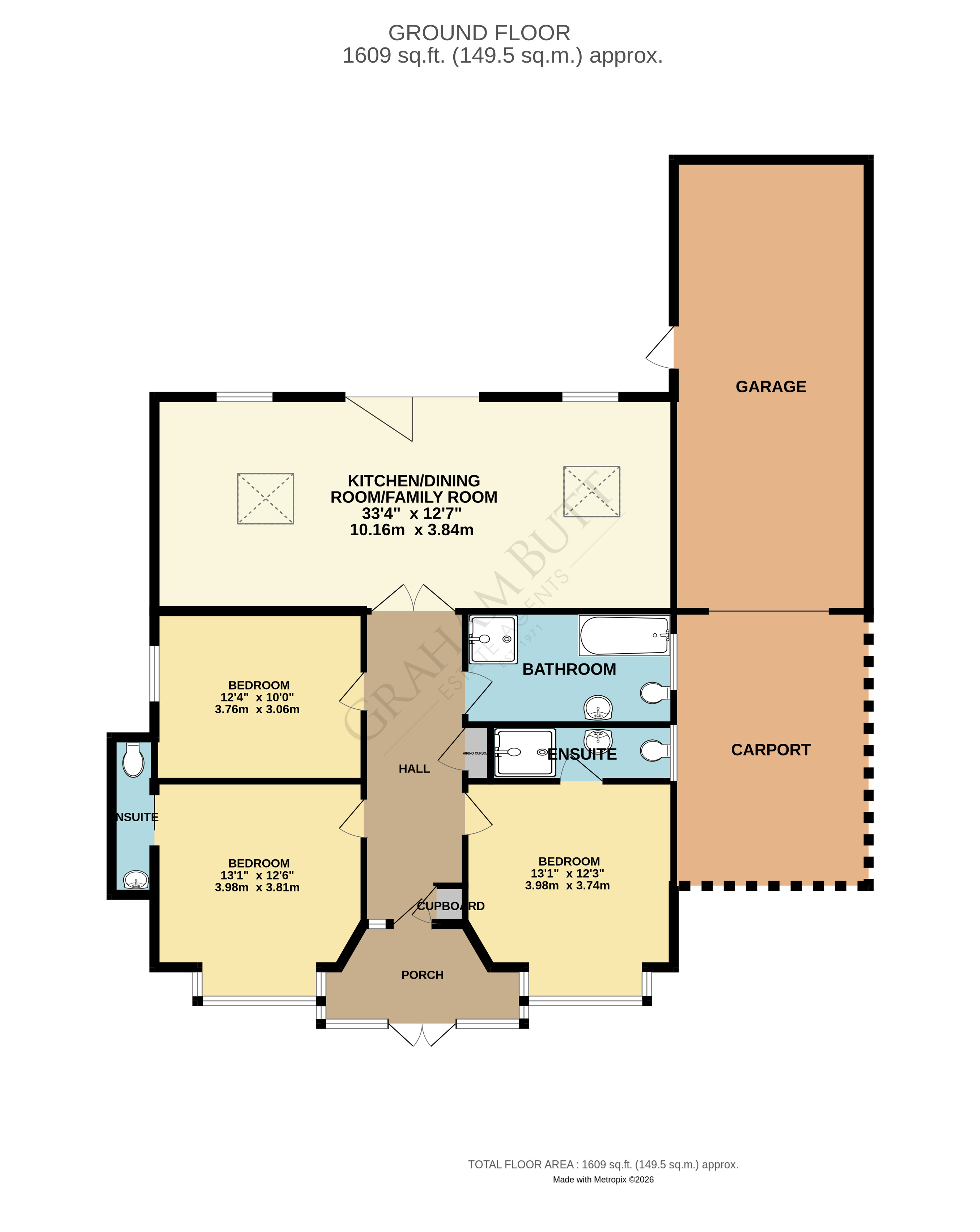 Floorplan for Rustington, West Sussex