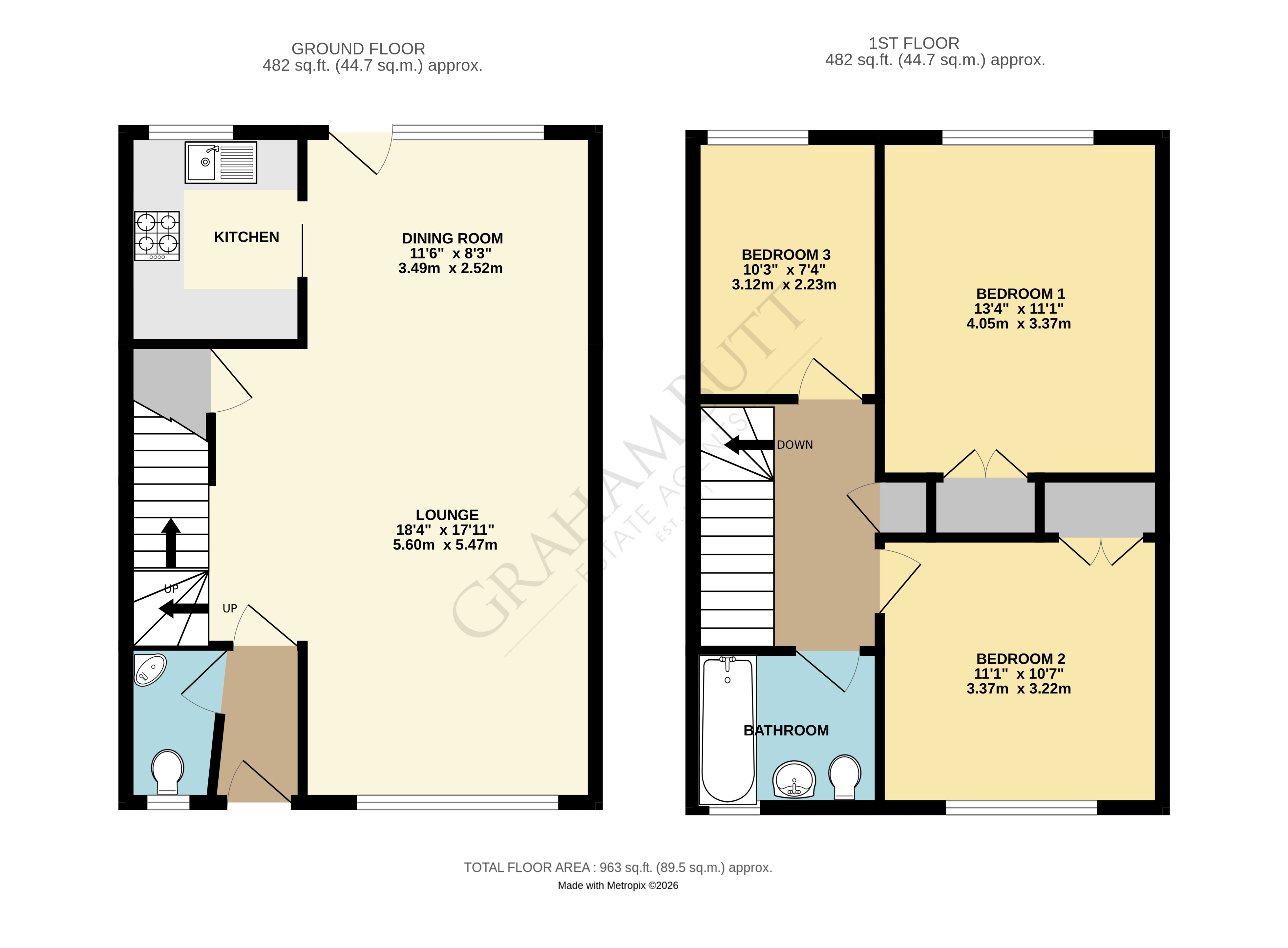 Floorplan for Rustington, Littlehampton, West Sussex