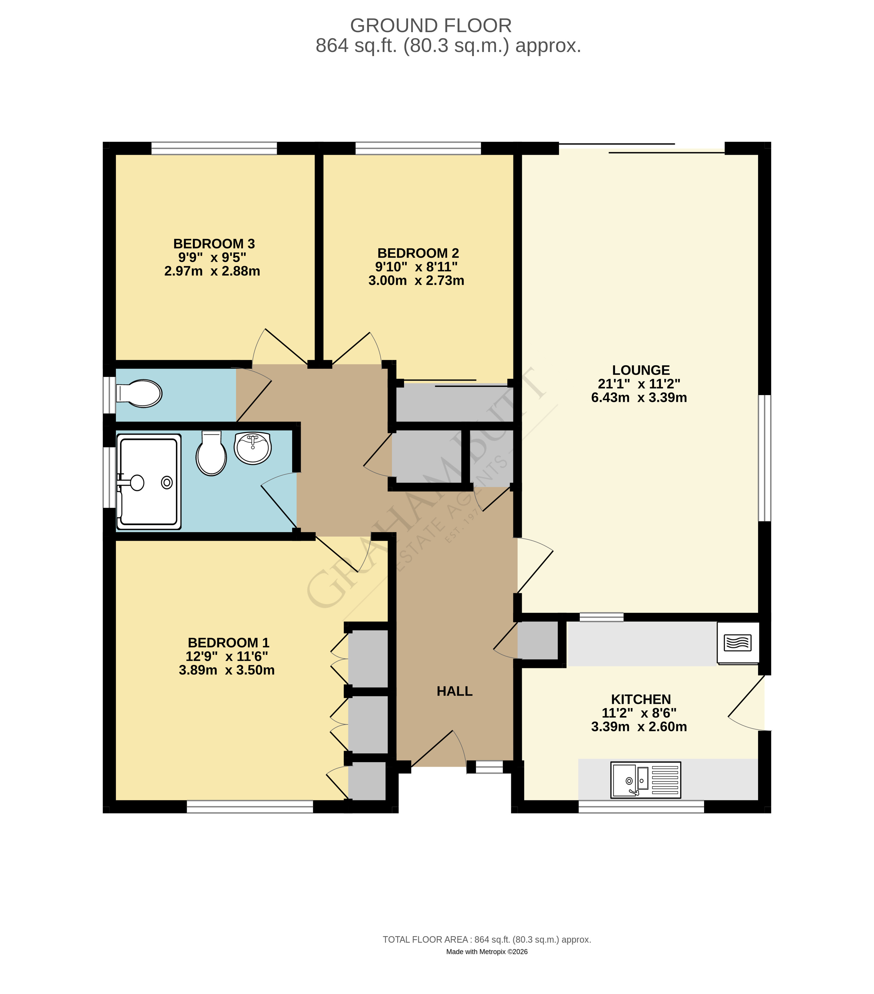 Floorplan for Rustington, Littlehampton, West Sussex
