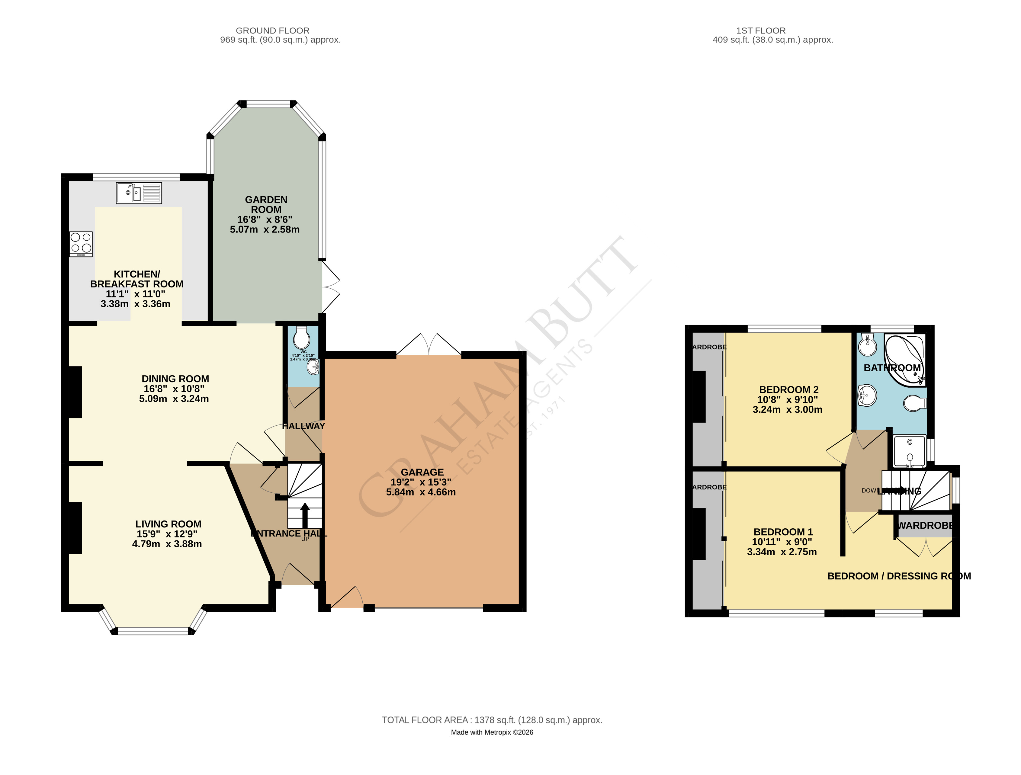 Floorplan for Rustington, Littlehampton, West Sussex