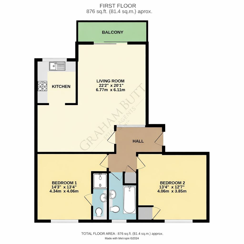 Floorplan for Sea Road, Rustington, Littlehampton