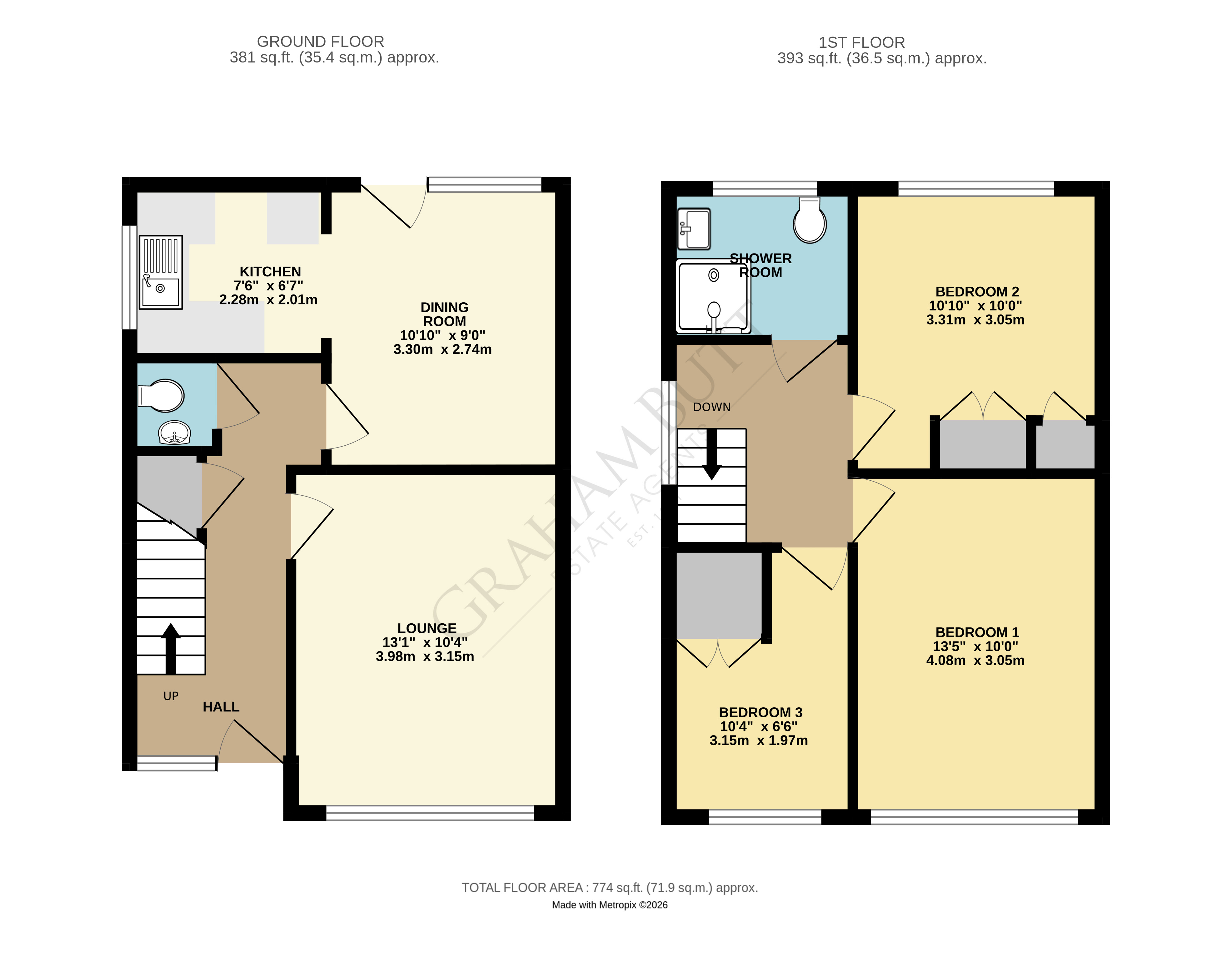Floorplan for Rustington, Littlehampton, West Sussex