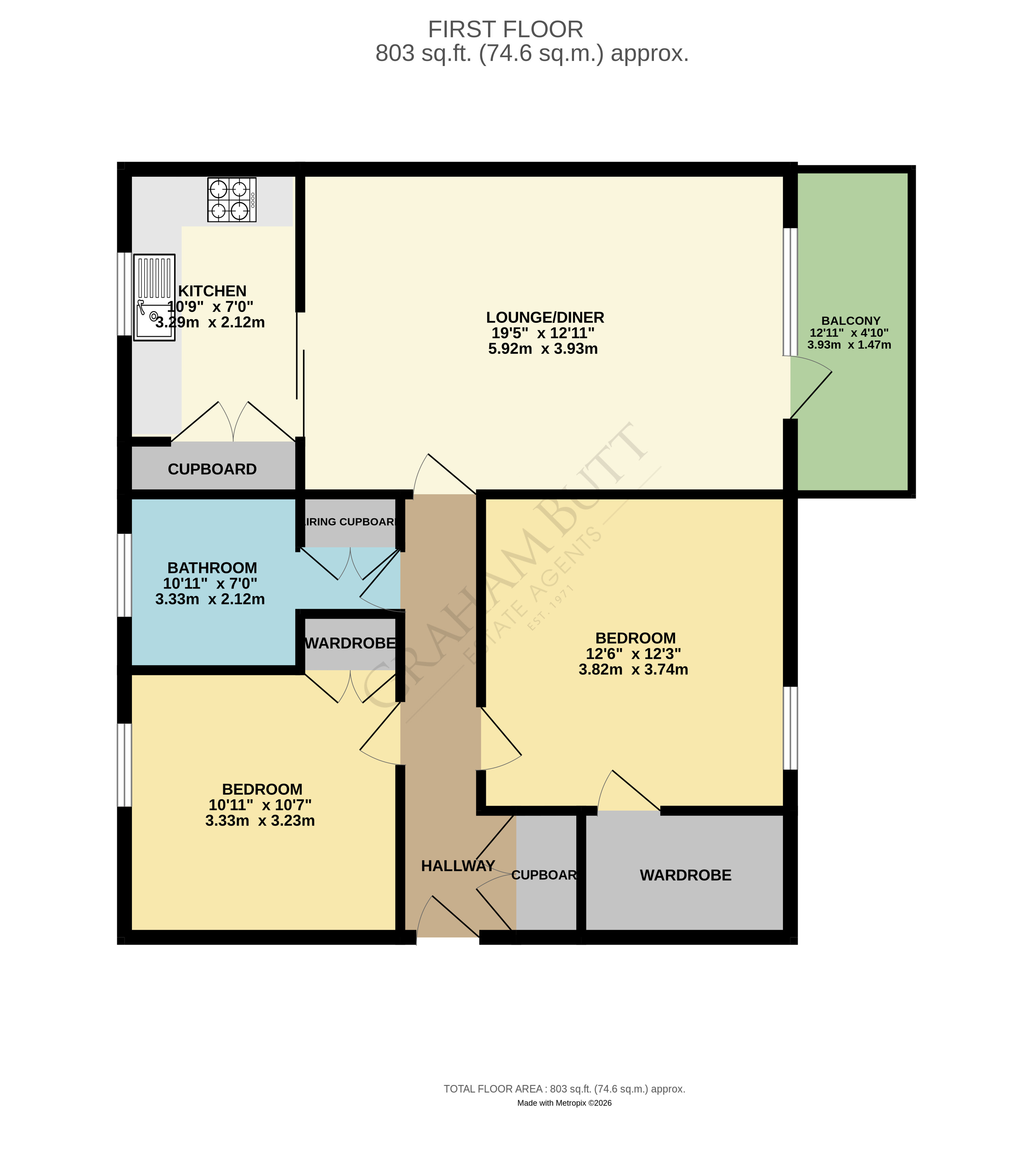 Floorplan for Rustington, Littlehampton, West Sussex
