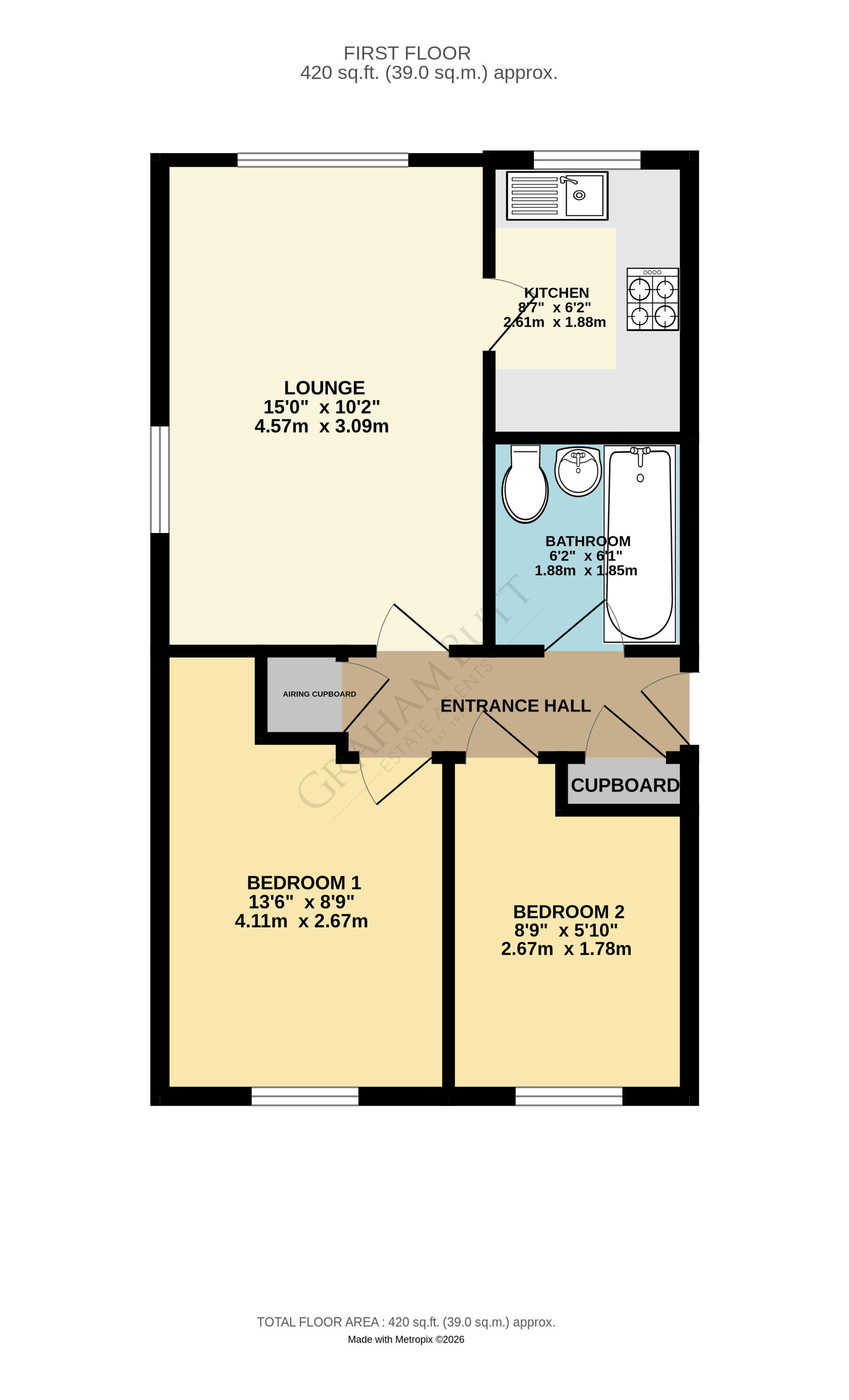 Floorplan for Rustington, Littlehampton, West Sussex