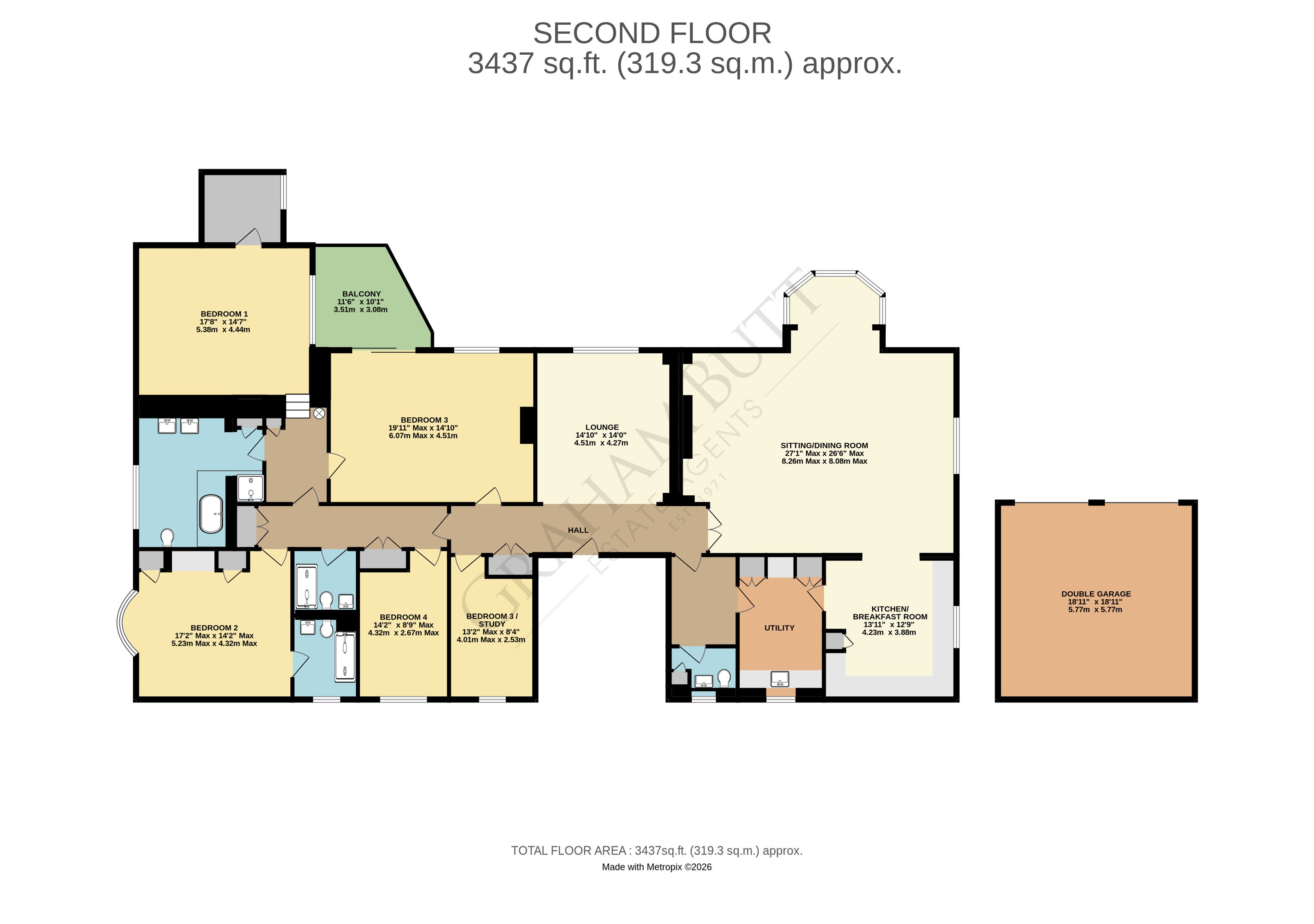 Floorplan for East Preston, West Sussex