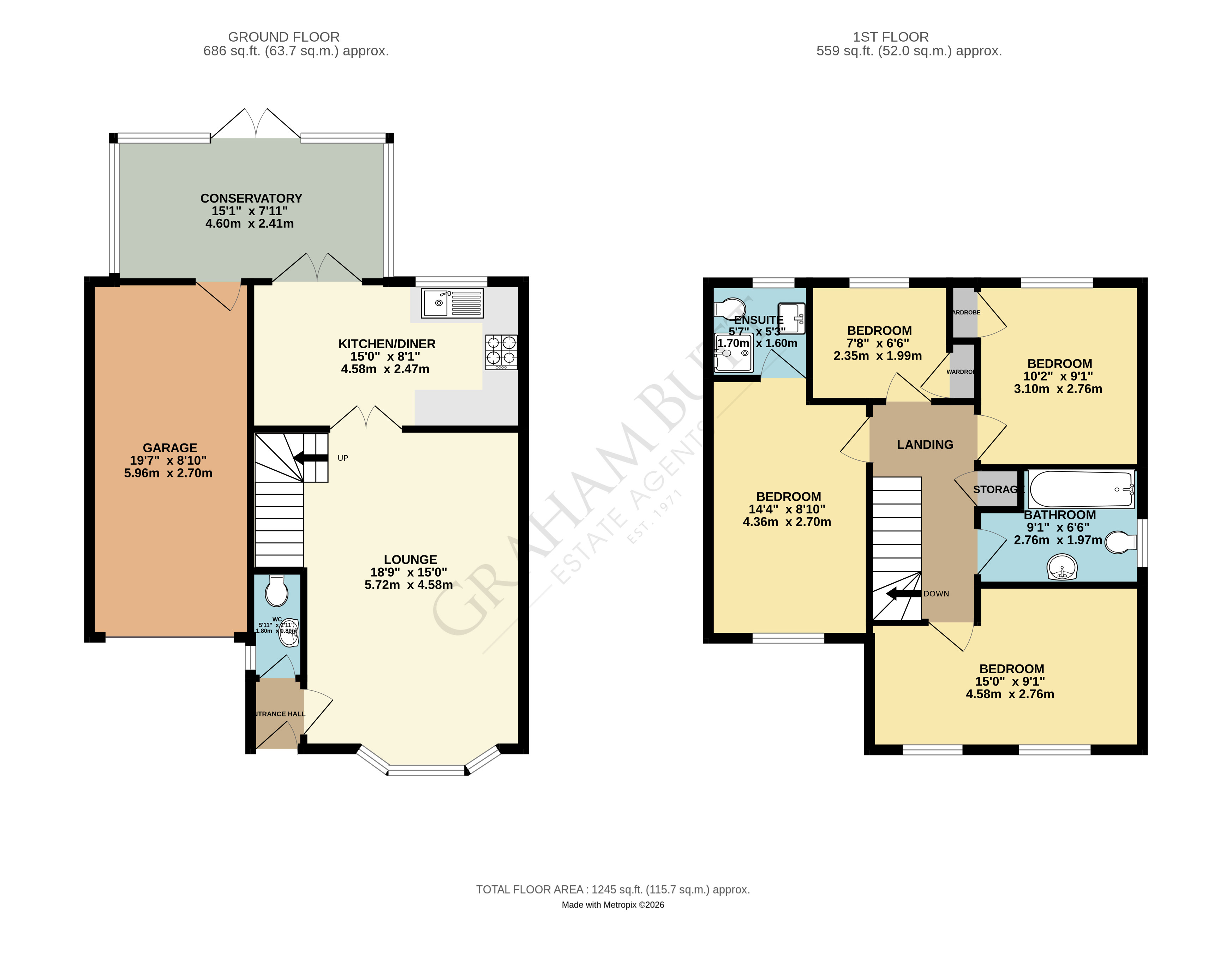 Floorplan for Rustington, Littlehampton, West Sussex